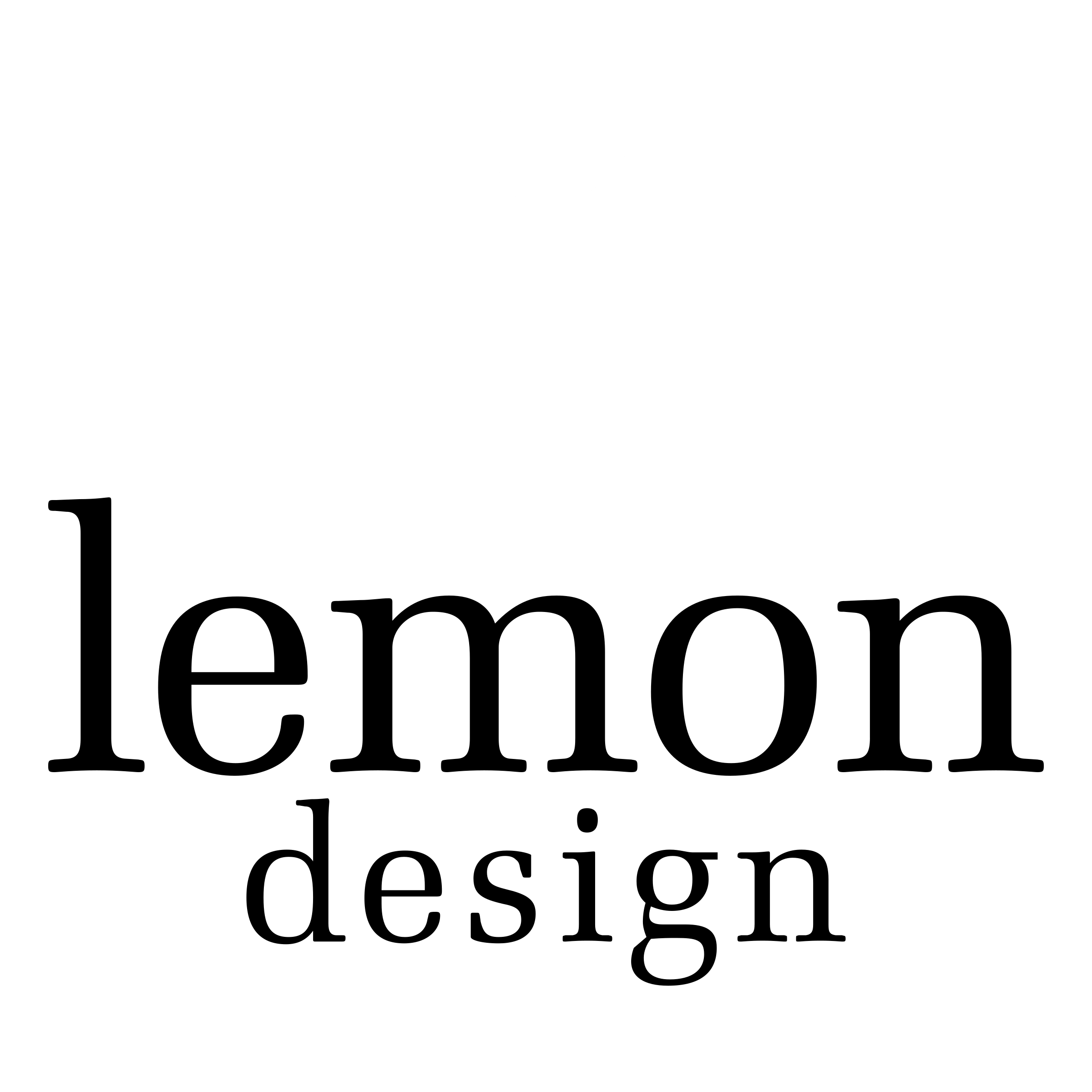 Lemon Design Logo black and white