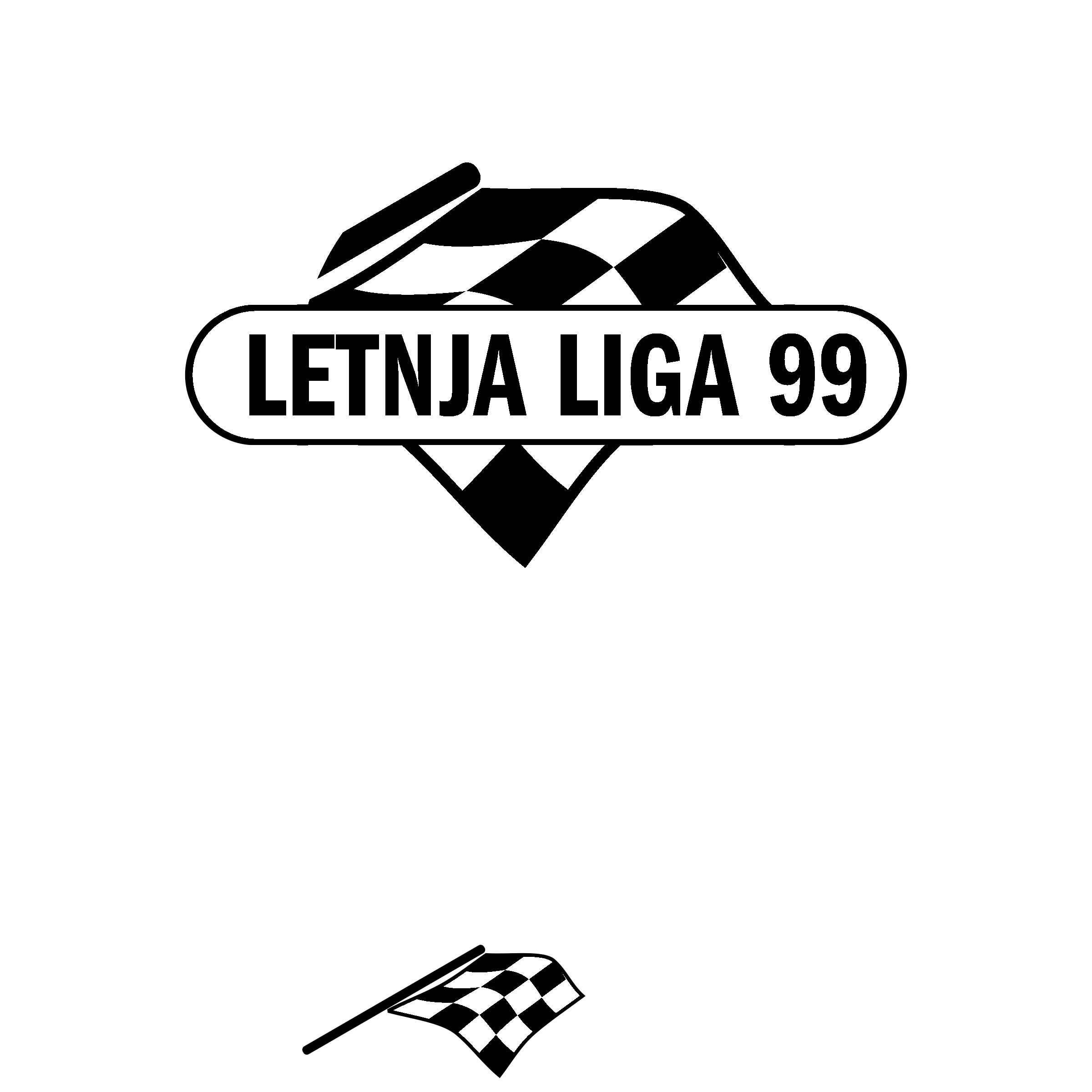 Letnja Liga Logo black and white