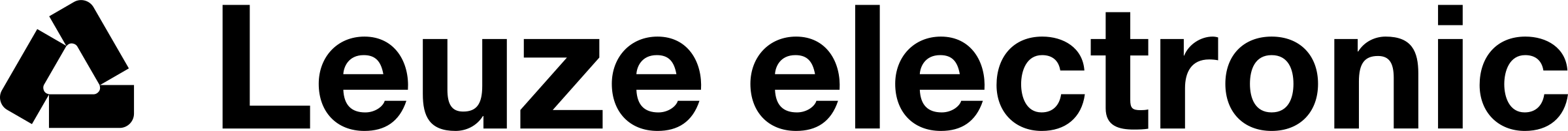 Leuze electronic Logo black and white