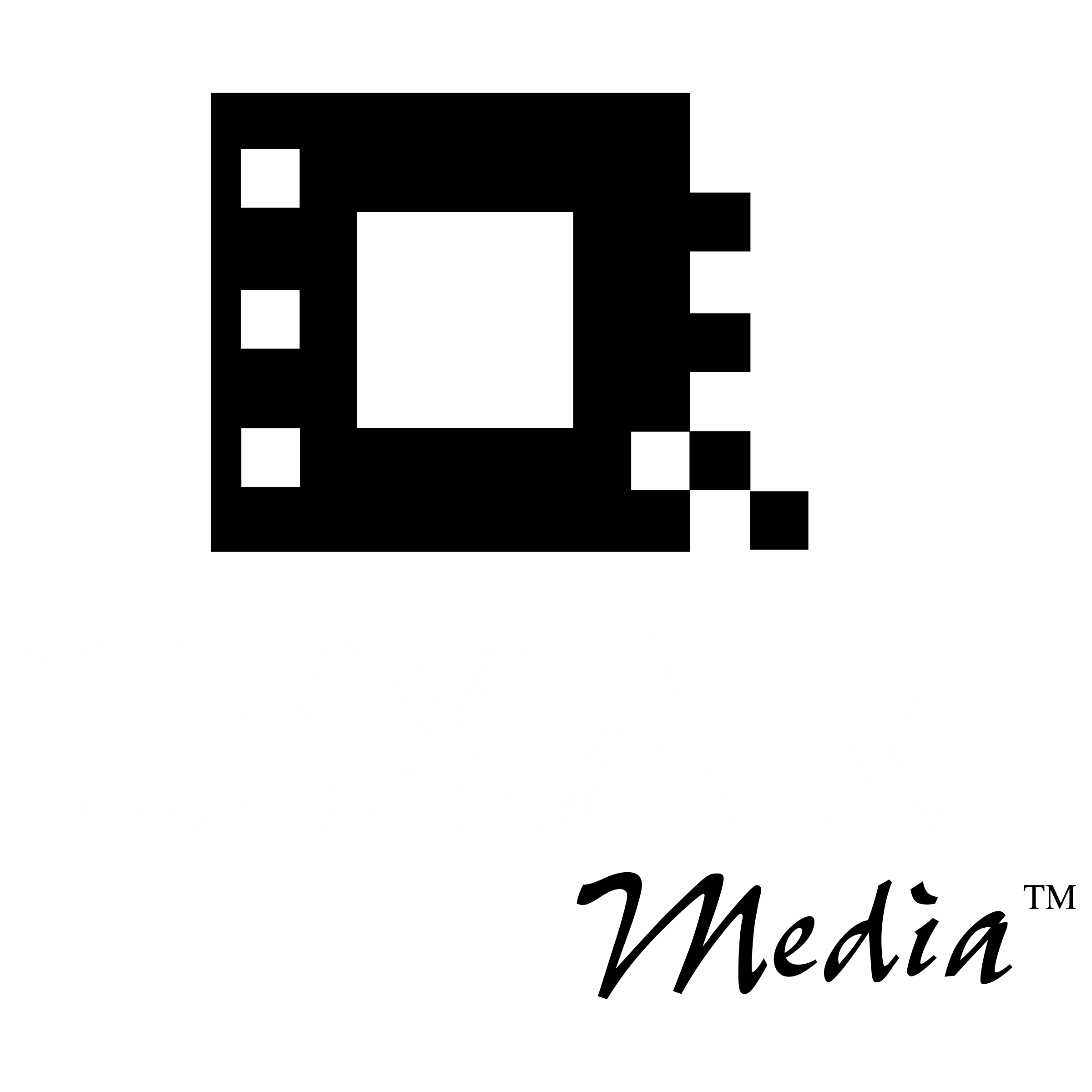 Lexar Media Logo black and white