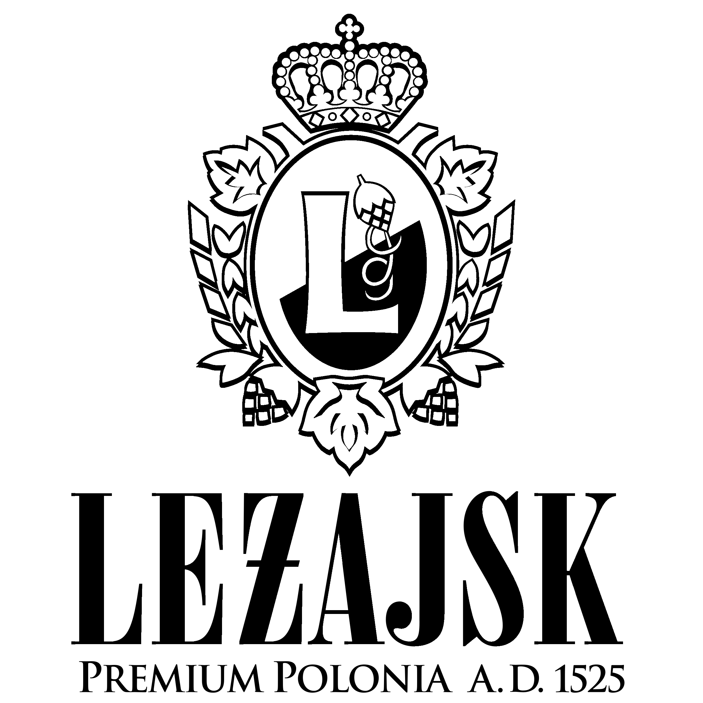 Lezajsk Logo black and white