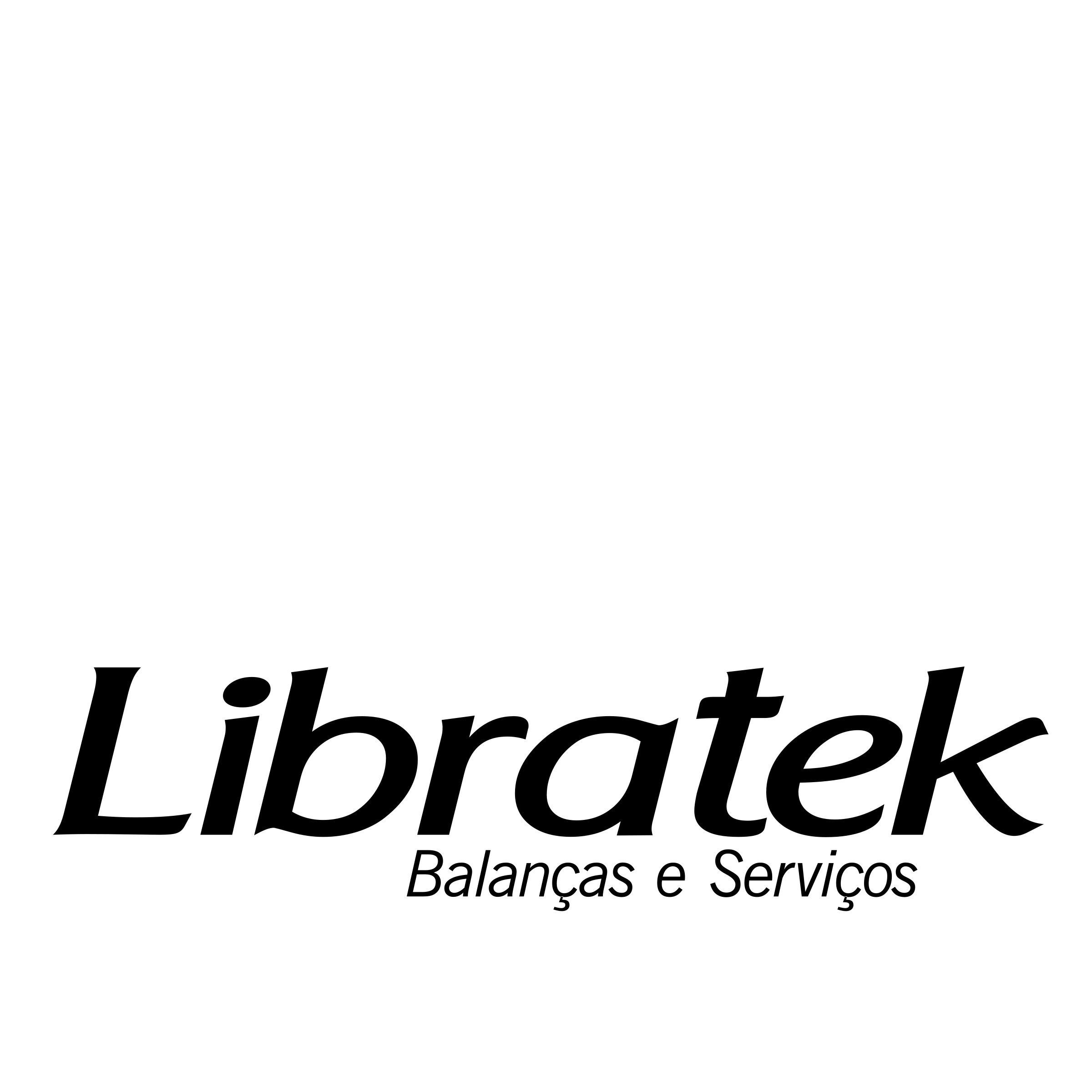 Libratek Logo black and white