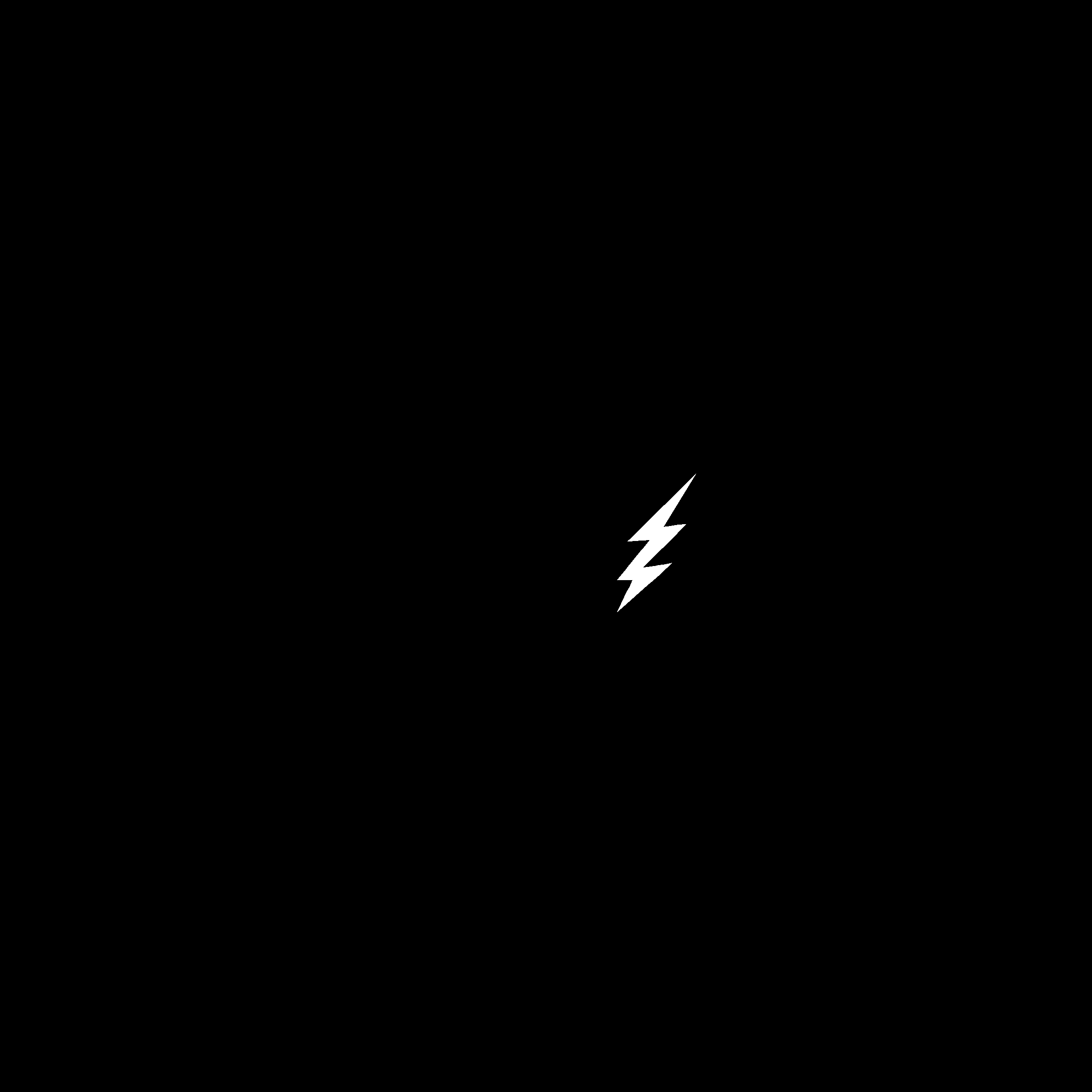 Lightning Audio Logo black and white
