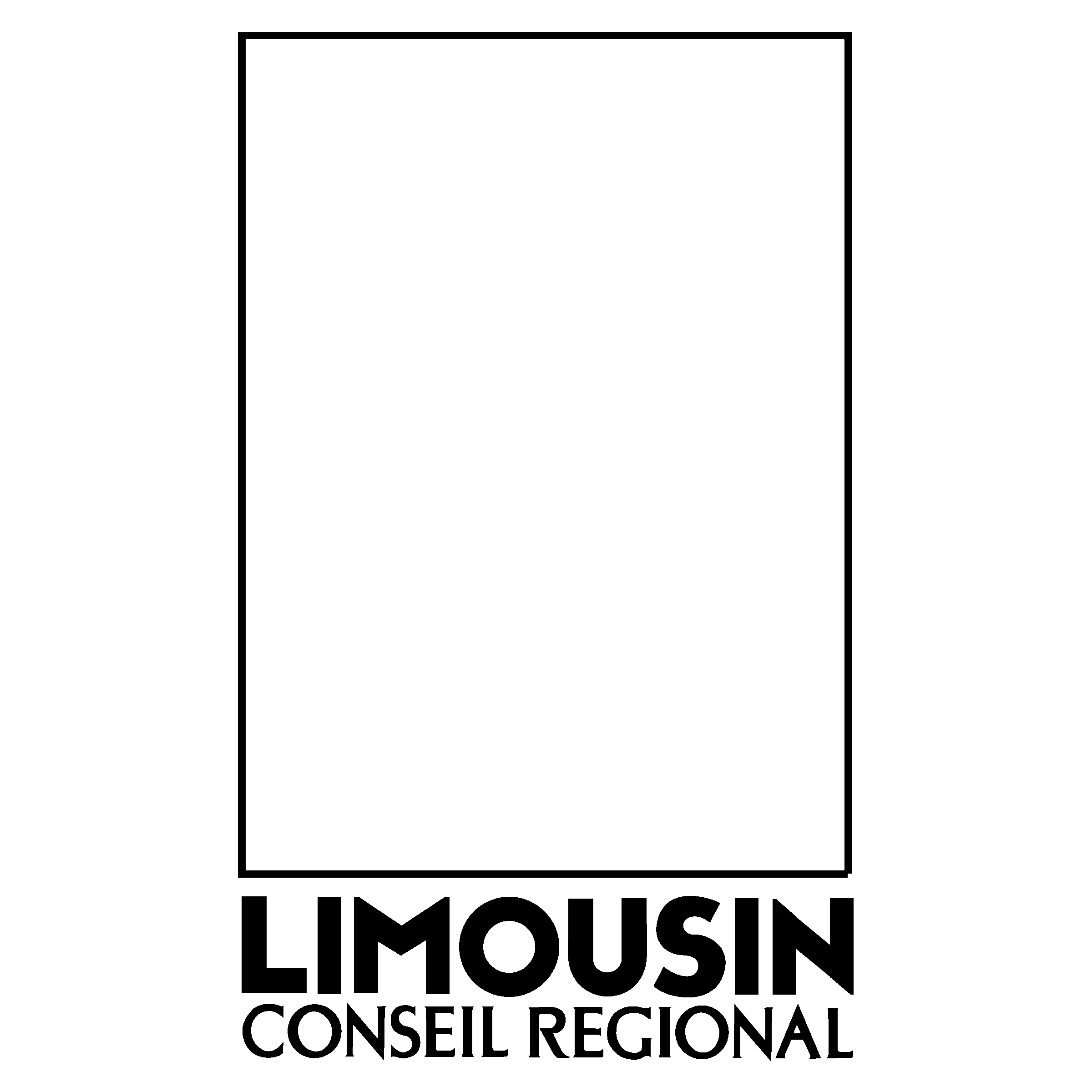 Limousin Conseil Regional Logo black and white