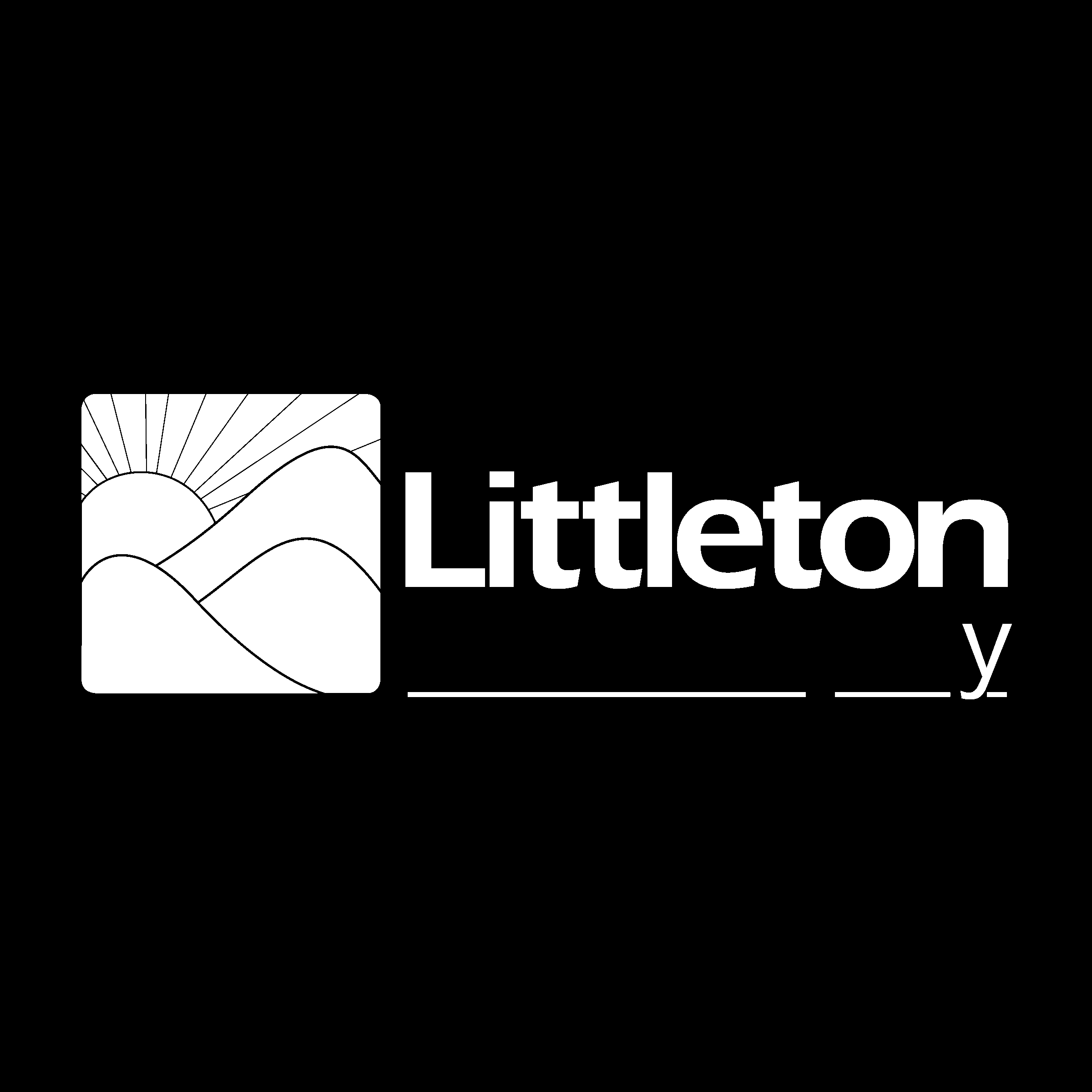 Littleton Coin Company Logo black and white