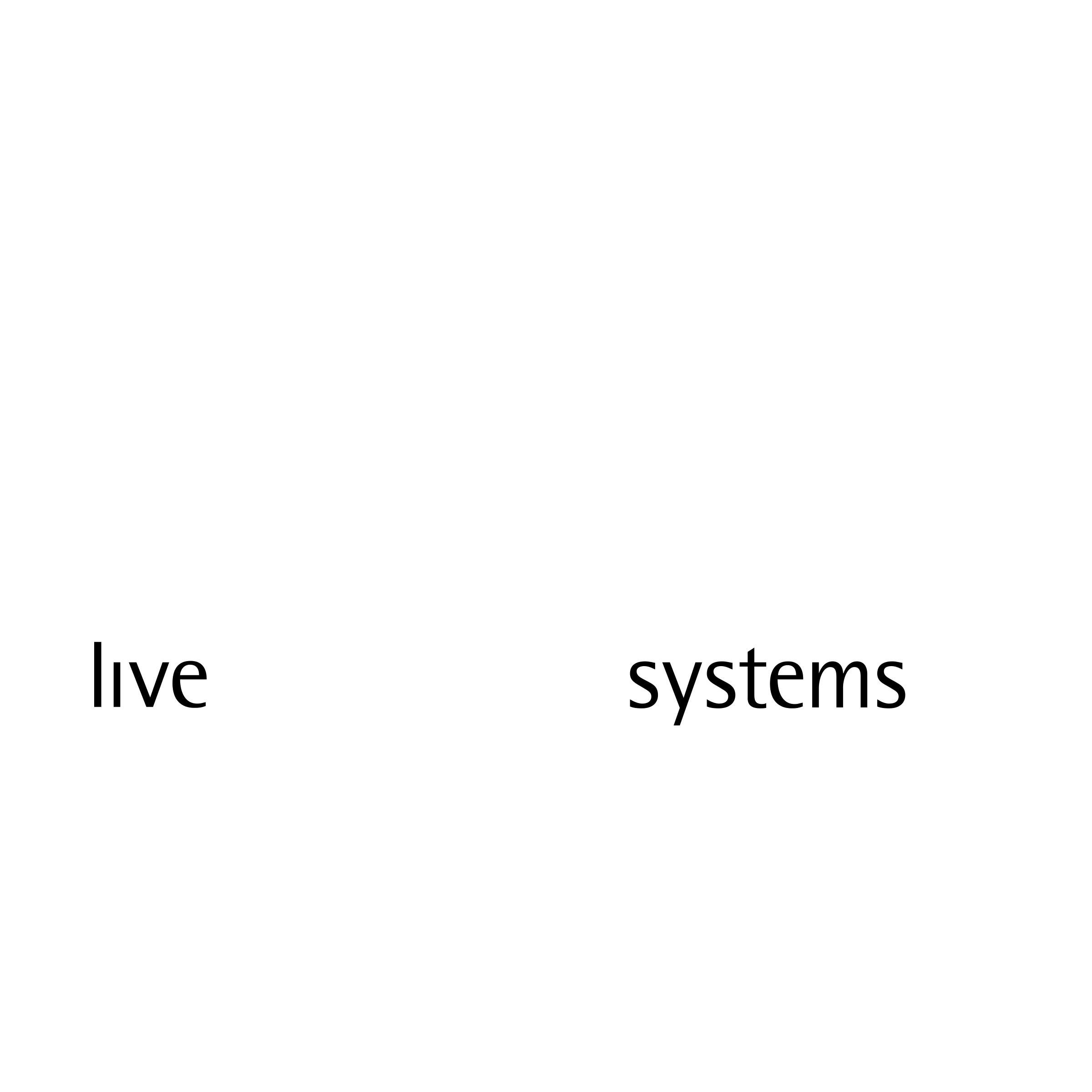 Live Information Systems Logo black and white