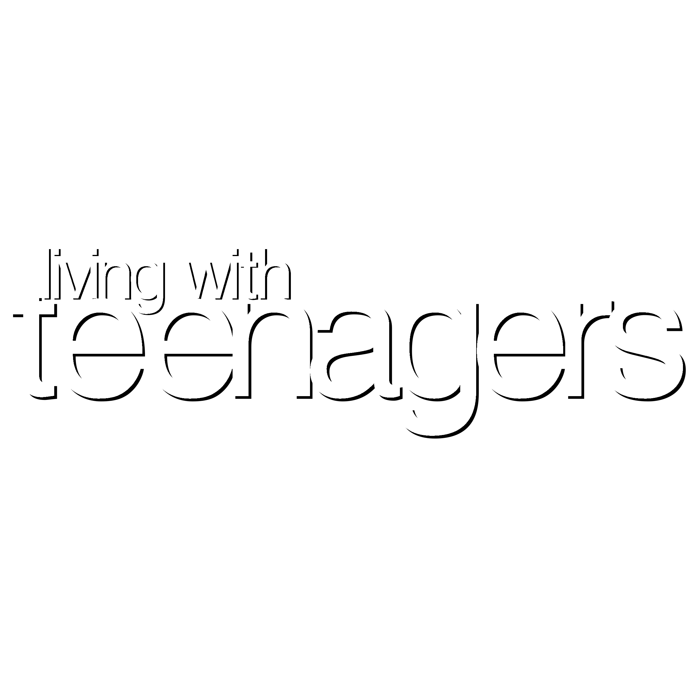 Living with teenagers Logo black and white