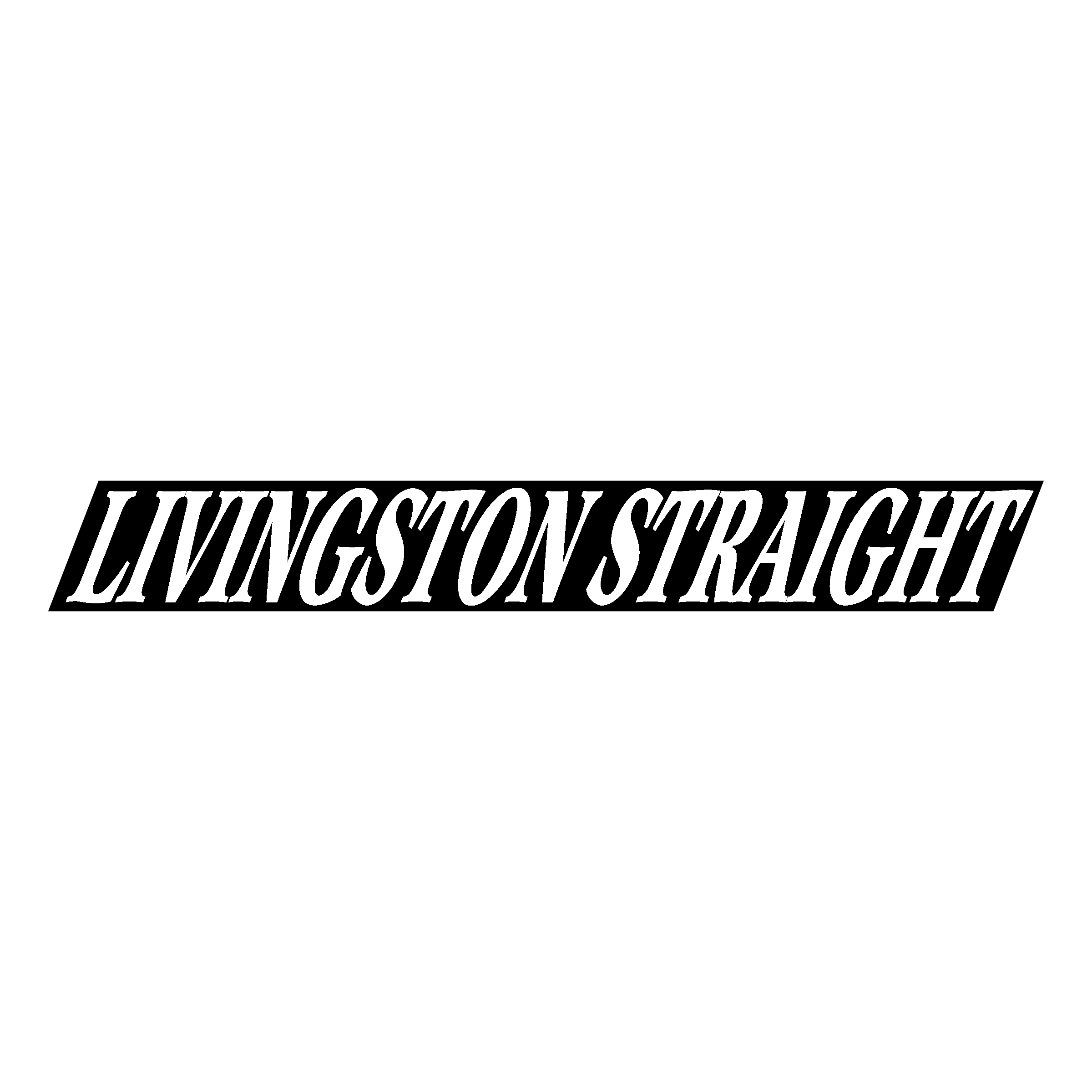 Livingston Straight Logo black and white