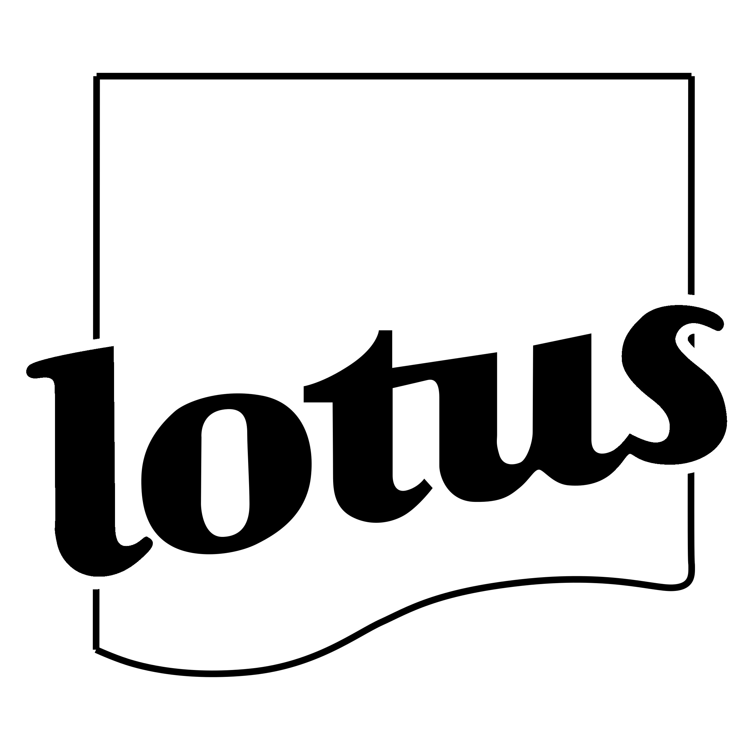 Lotus Logo black and white