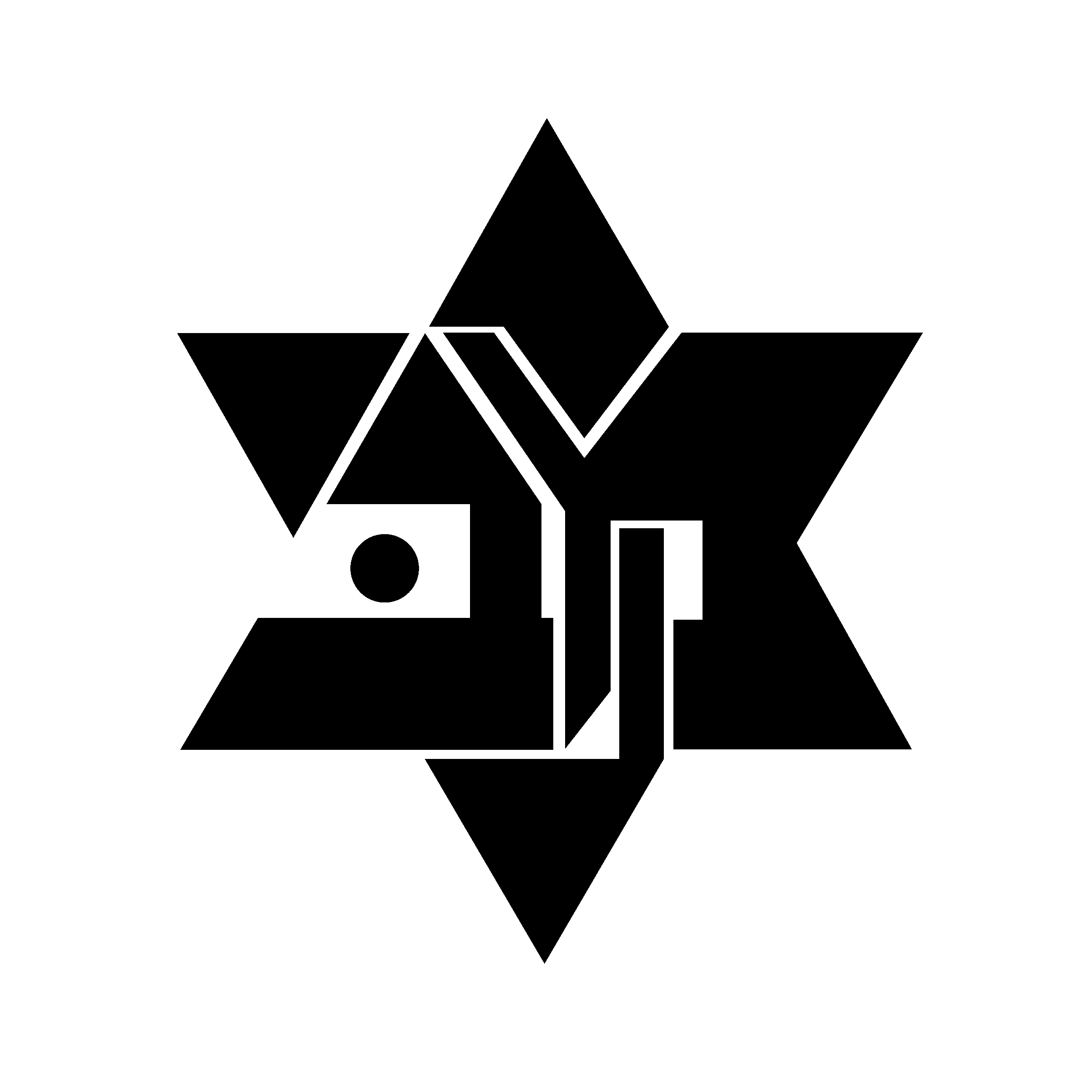 Maccabi Netanya Logo black and white