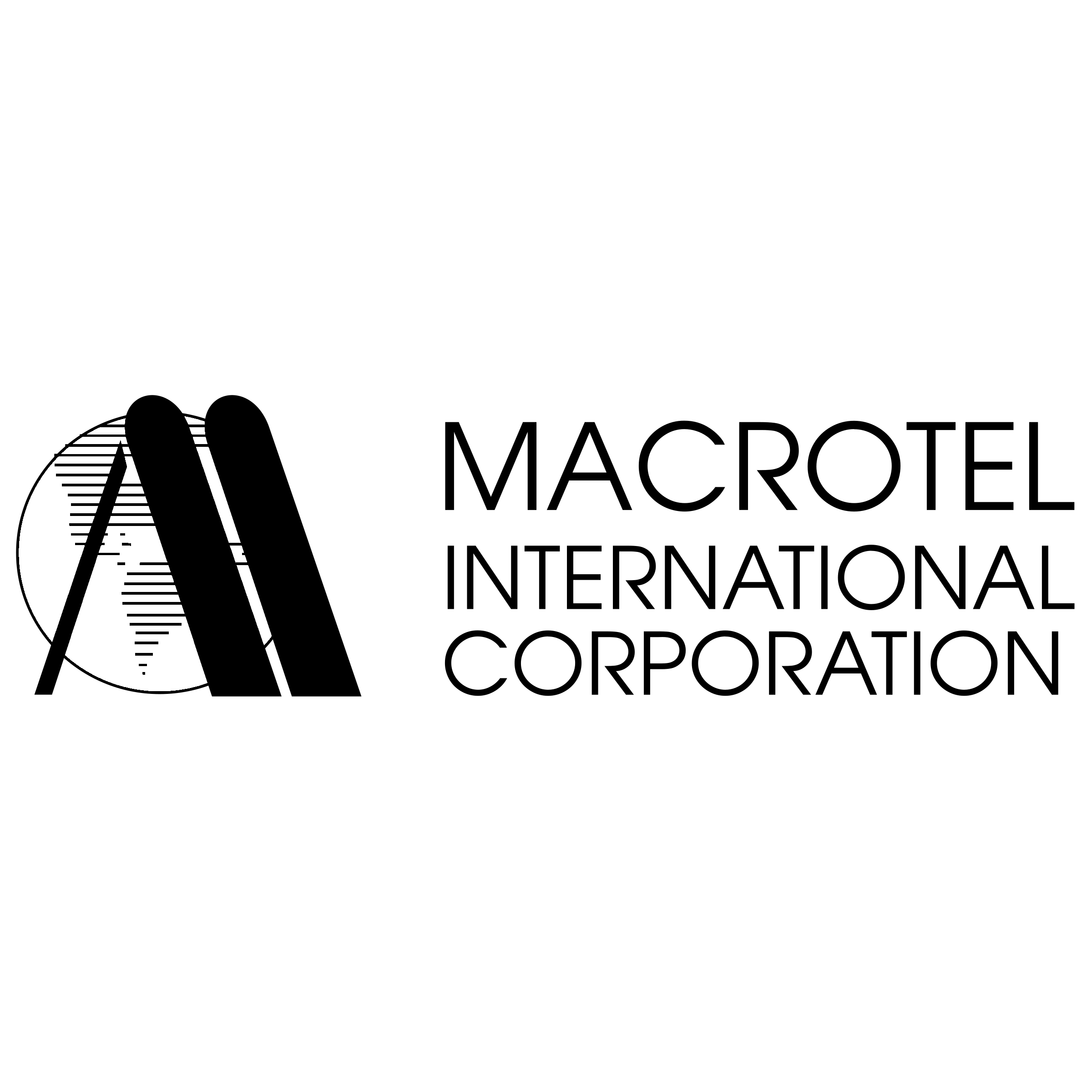 Macrotel Logo black and white