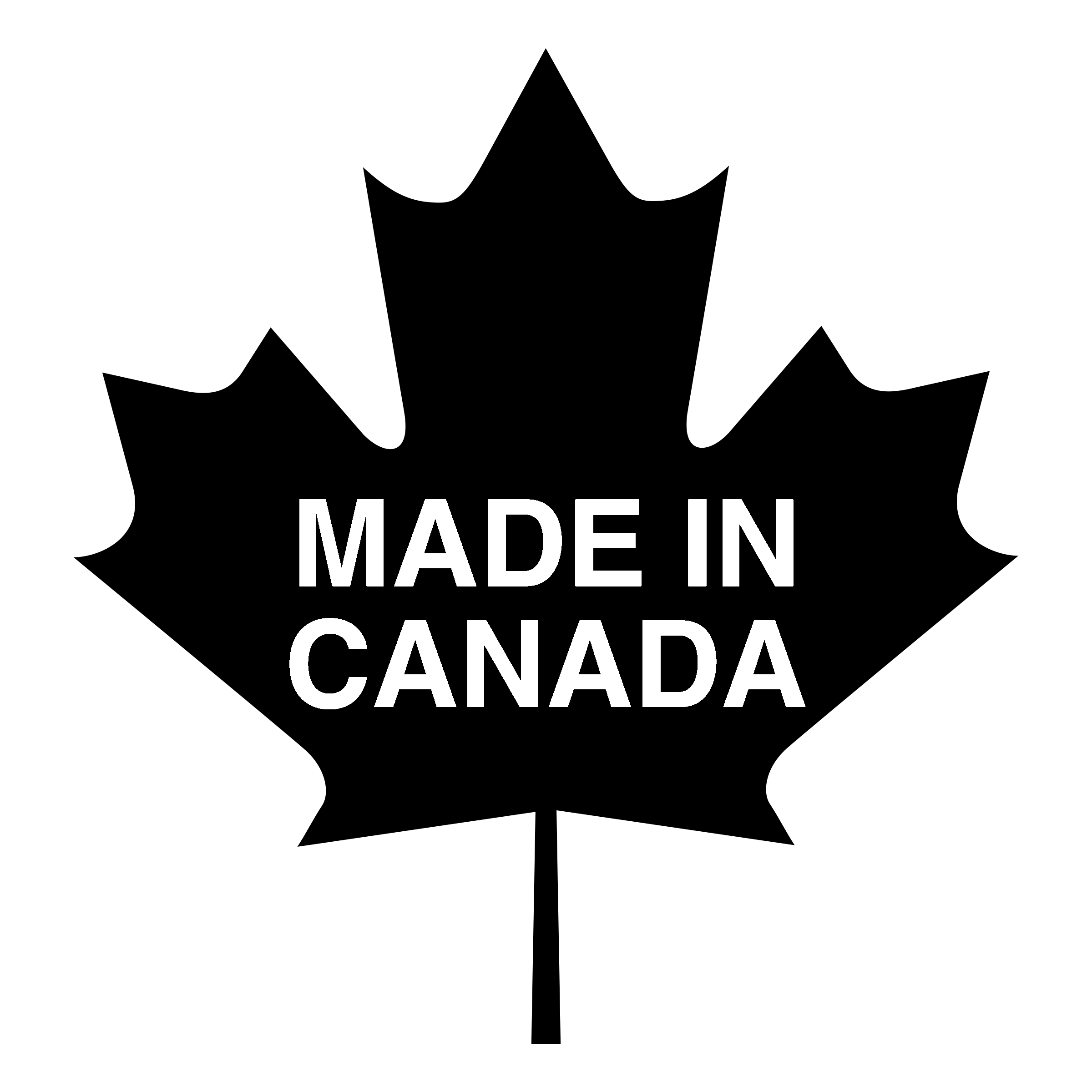 Made In Canada Logo black and white
