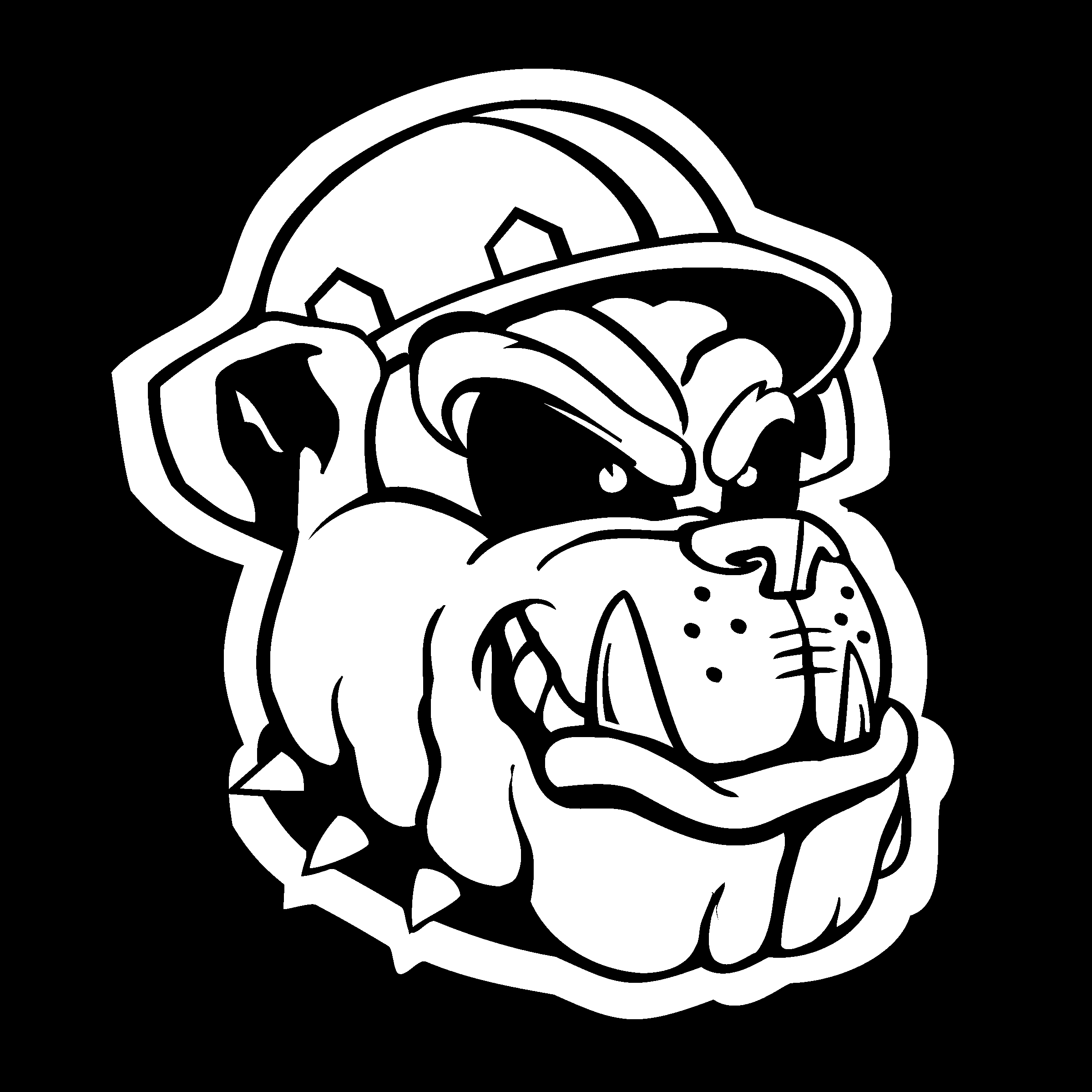 Mahoning Valley Scrappers Logo black and white