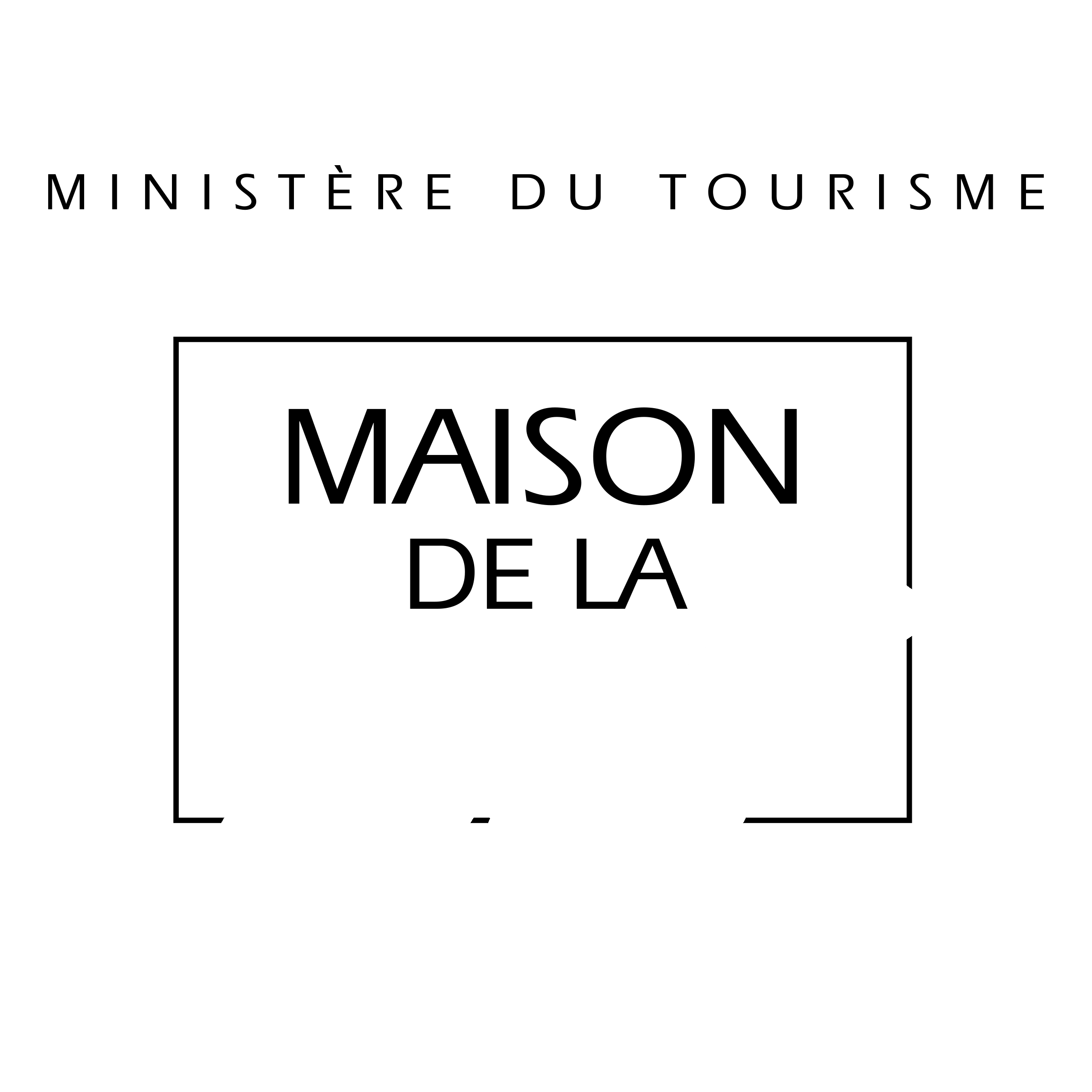 Maison De La France Logo black and white