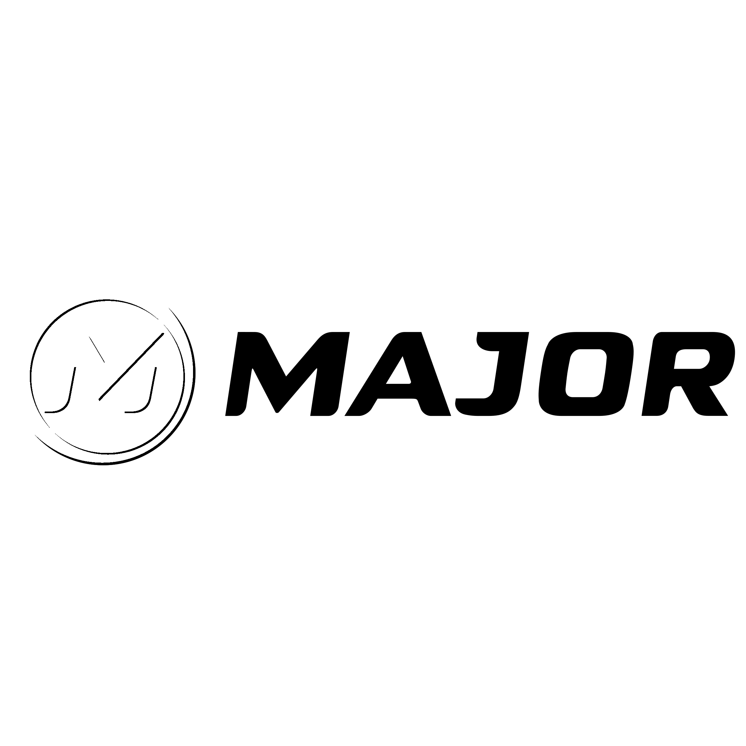 Major Logo black and white
