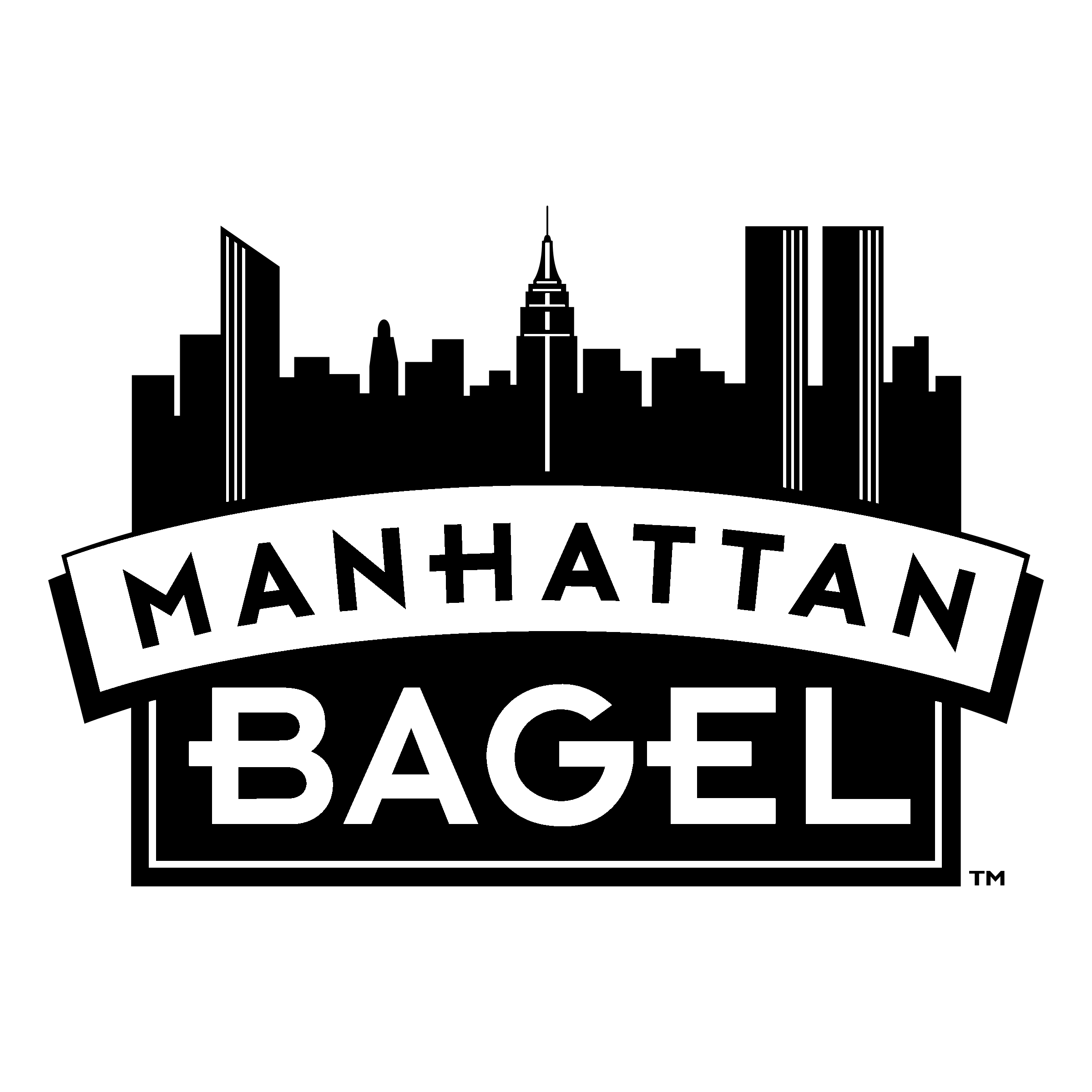 Manhattan Bagel Logo PNG Transparent & SVG Vector Freebie Supply