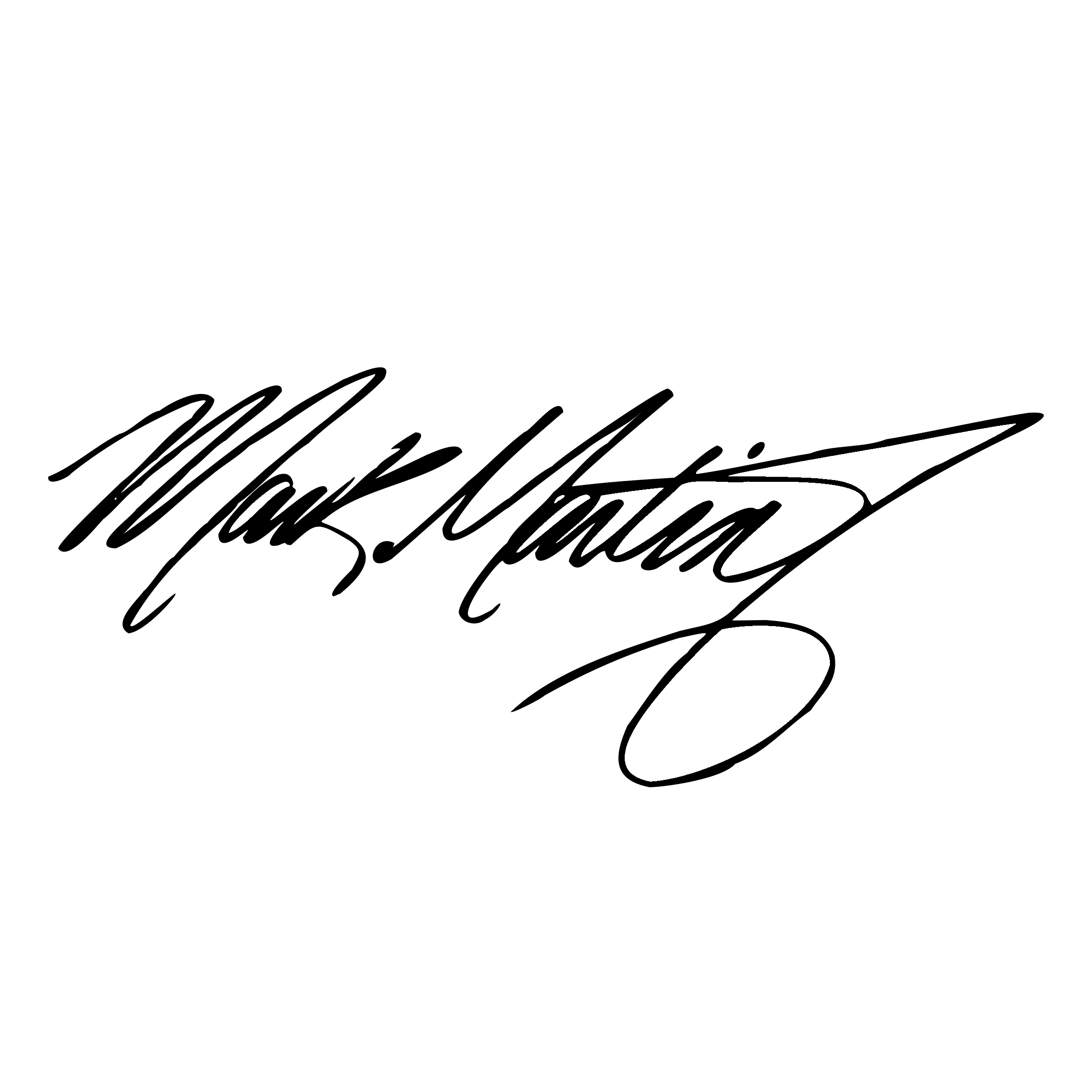 Mark Martin Logo black and white
