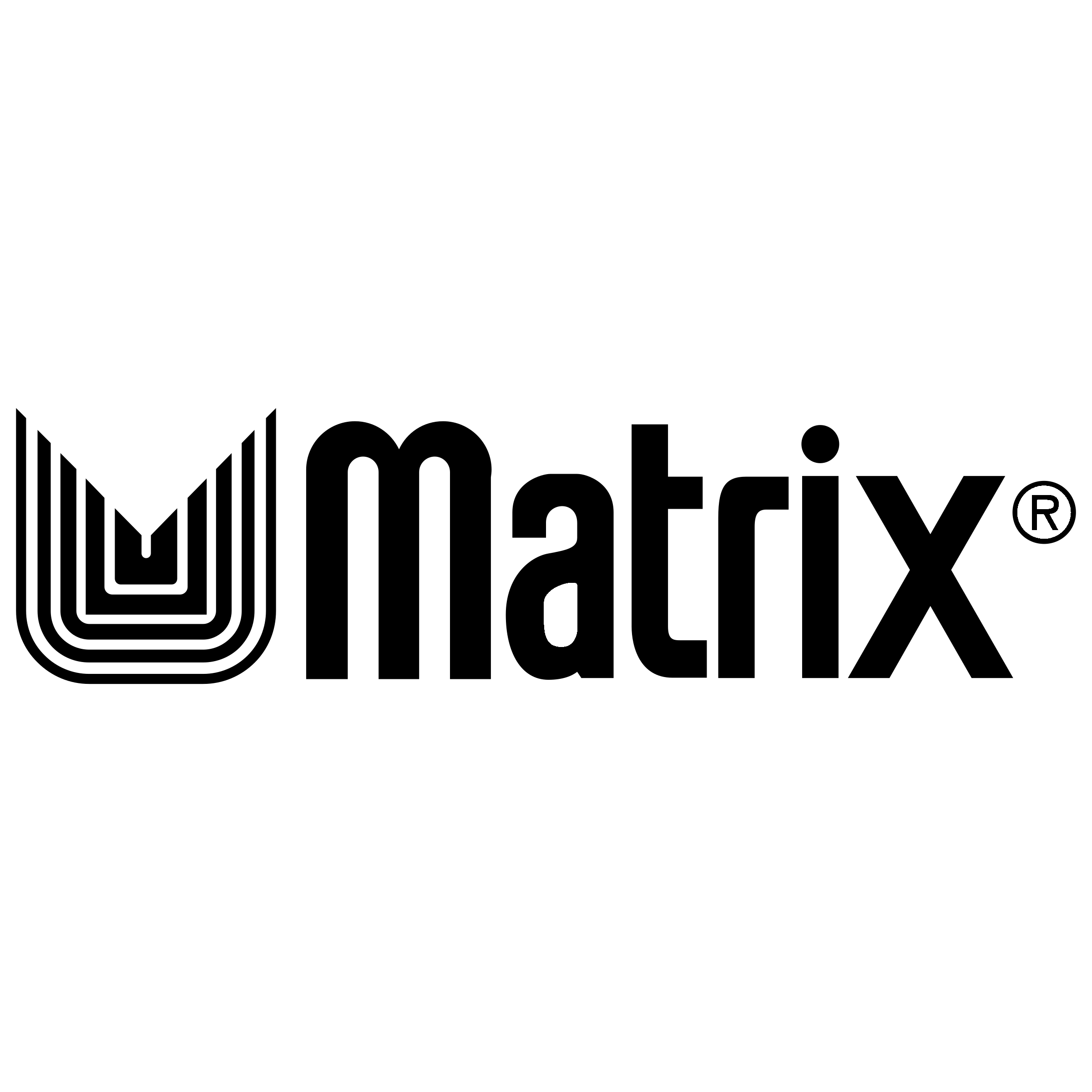 Matrix Logo black and white