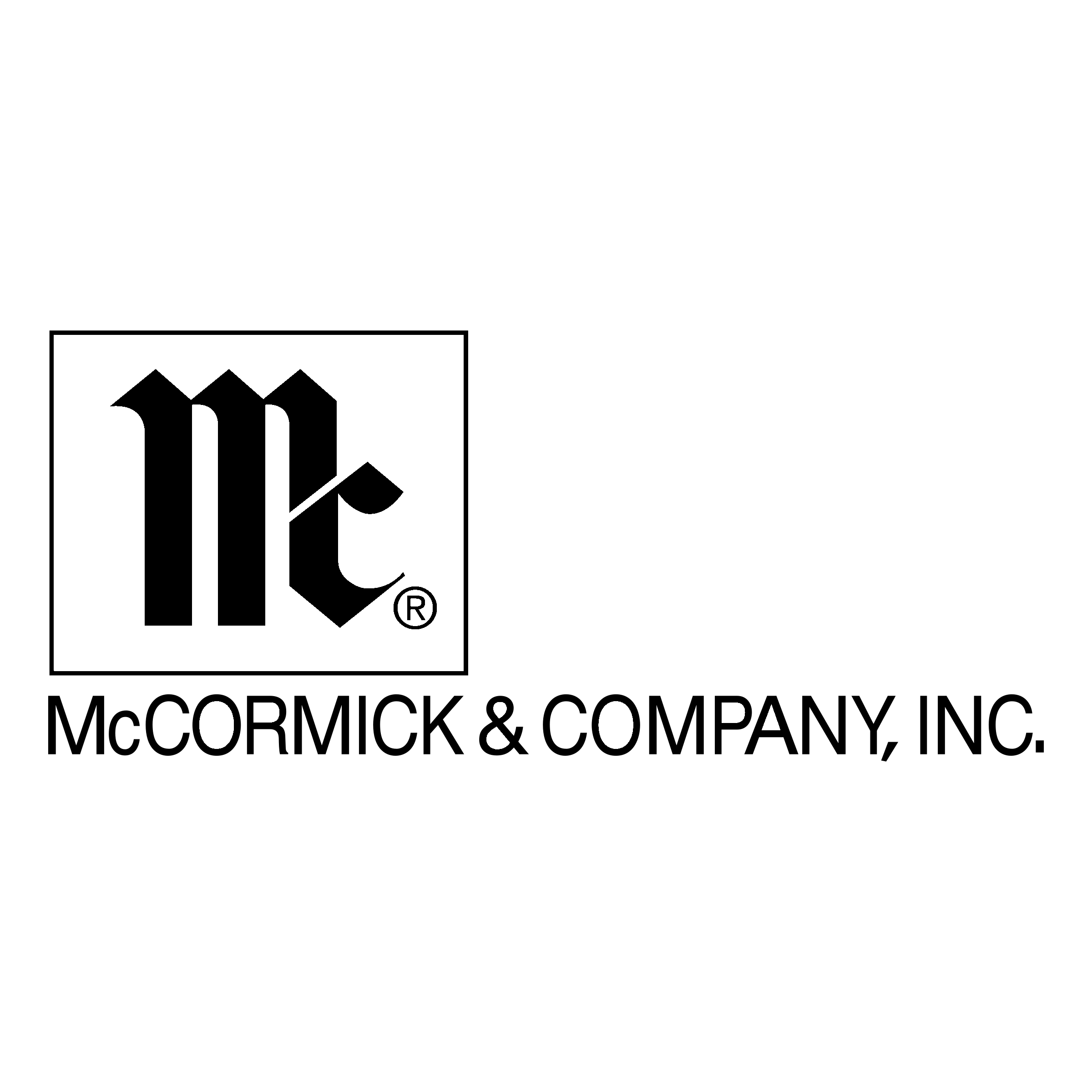 McCormick & Company Logo black and white