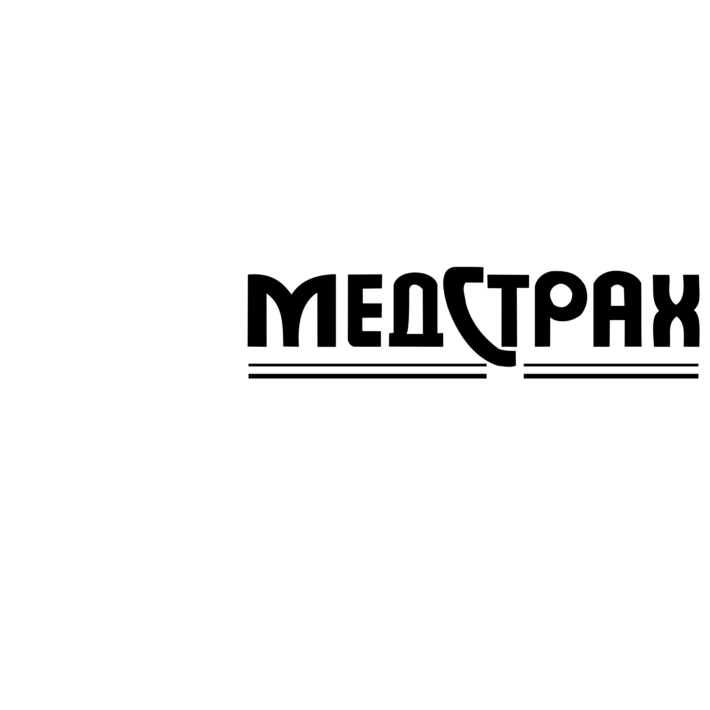 Medstrah Logo black and white