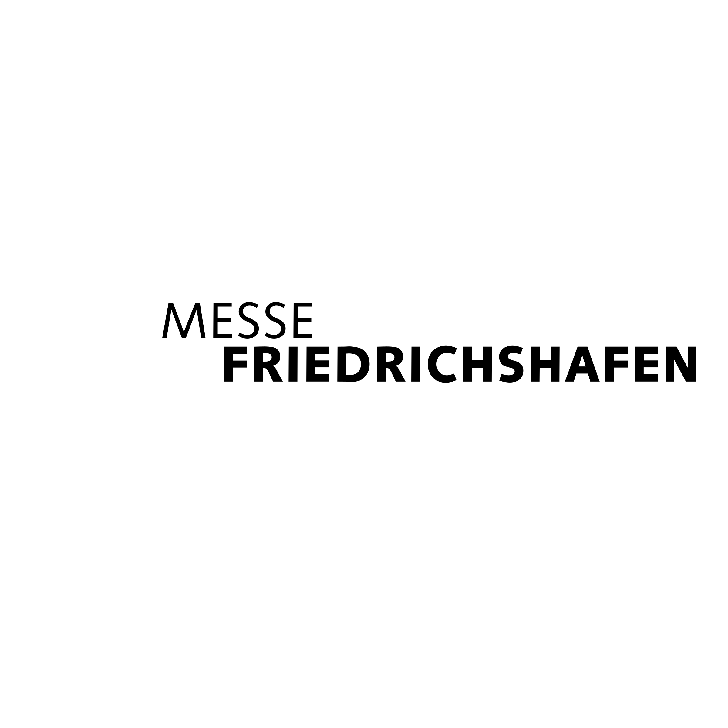 Messe Friedrichshafen Logo black and white