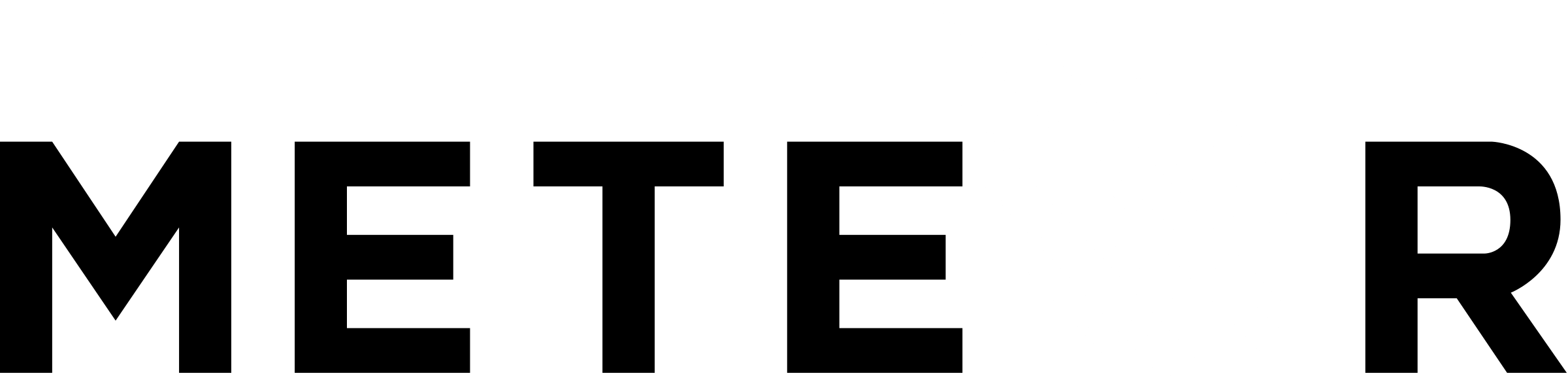Meteor Logo black and white