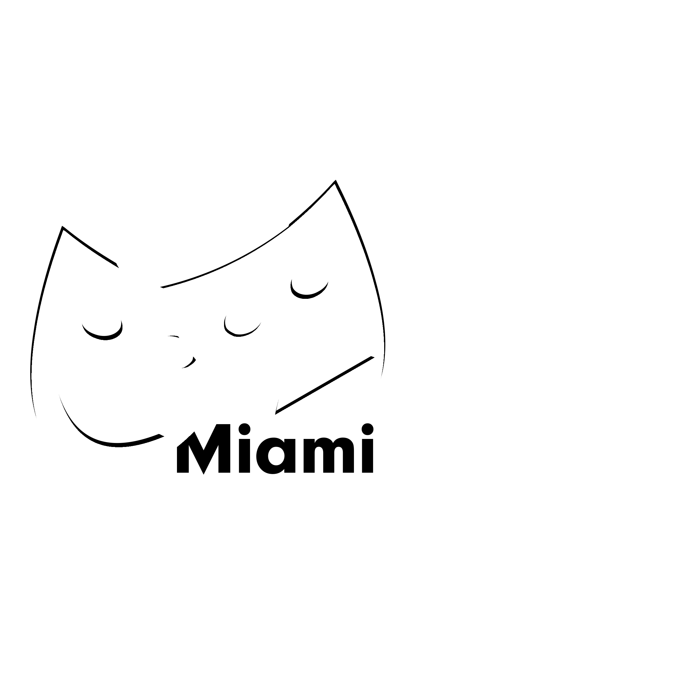 Miami Arts Cafe Logo black and white