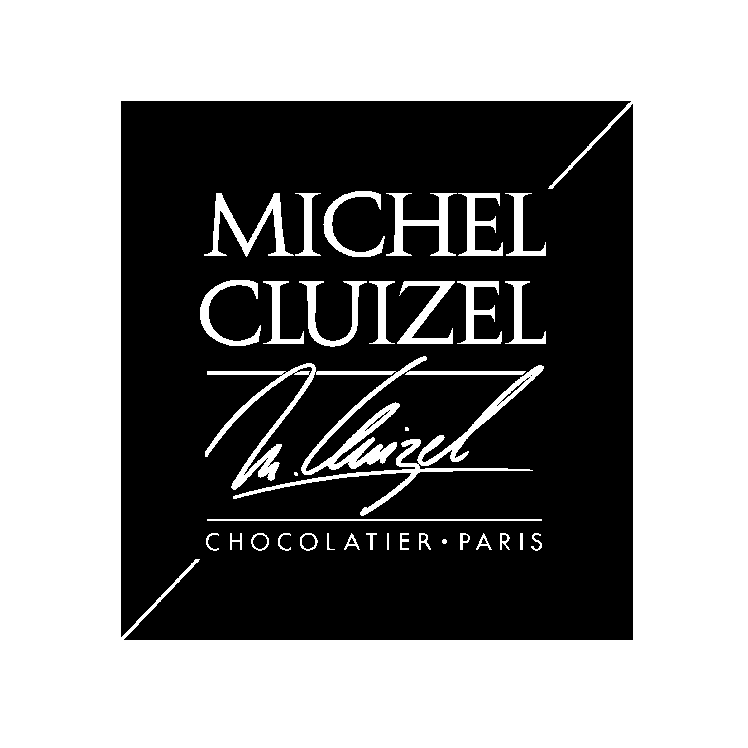 Michel Cluizel Logo black and white