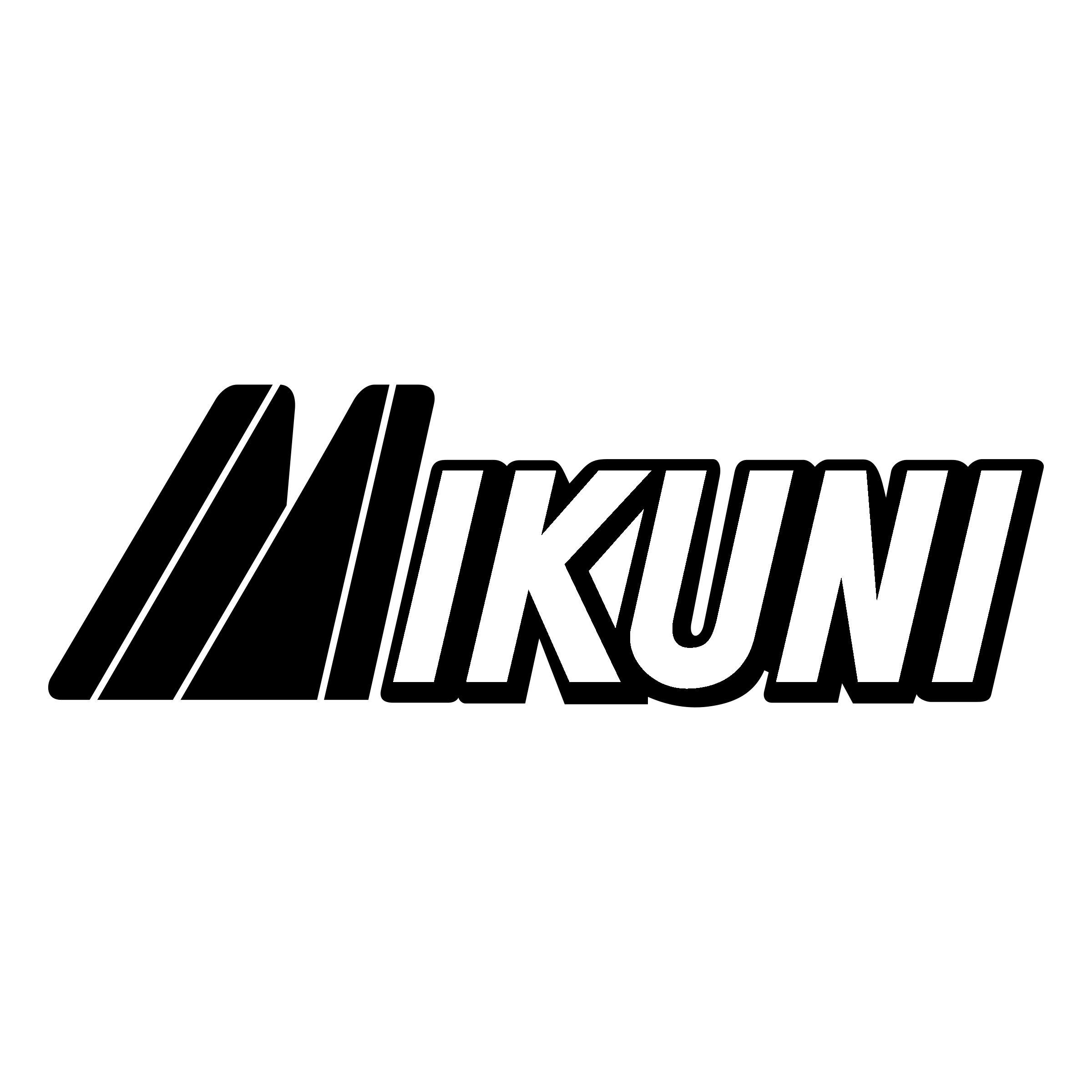Mikuni Logo black and white
