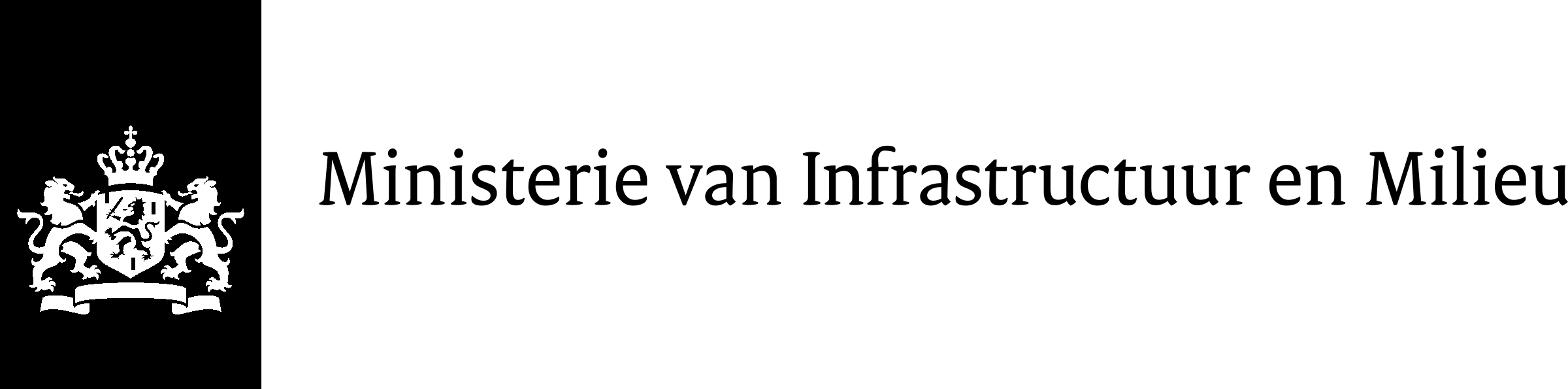 Ministerie van Infrastructuur en Milieu Logo black and white