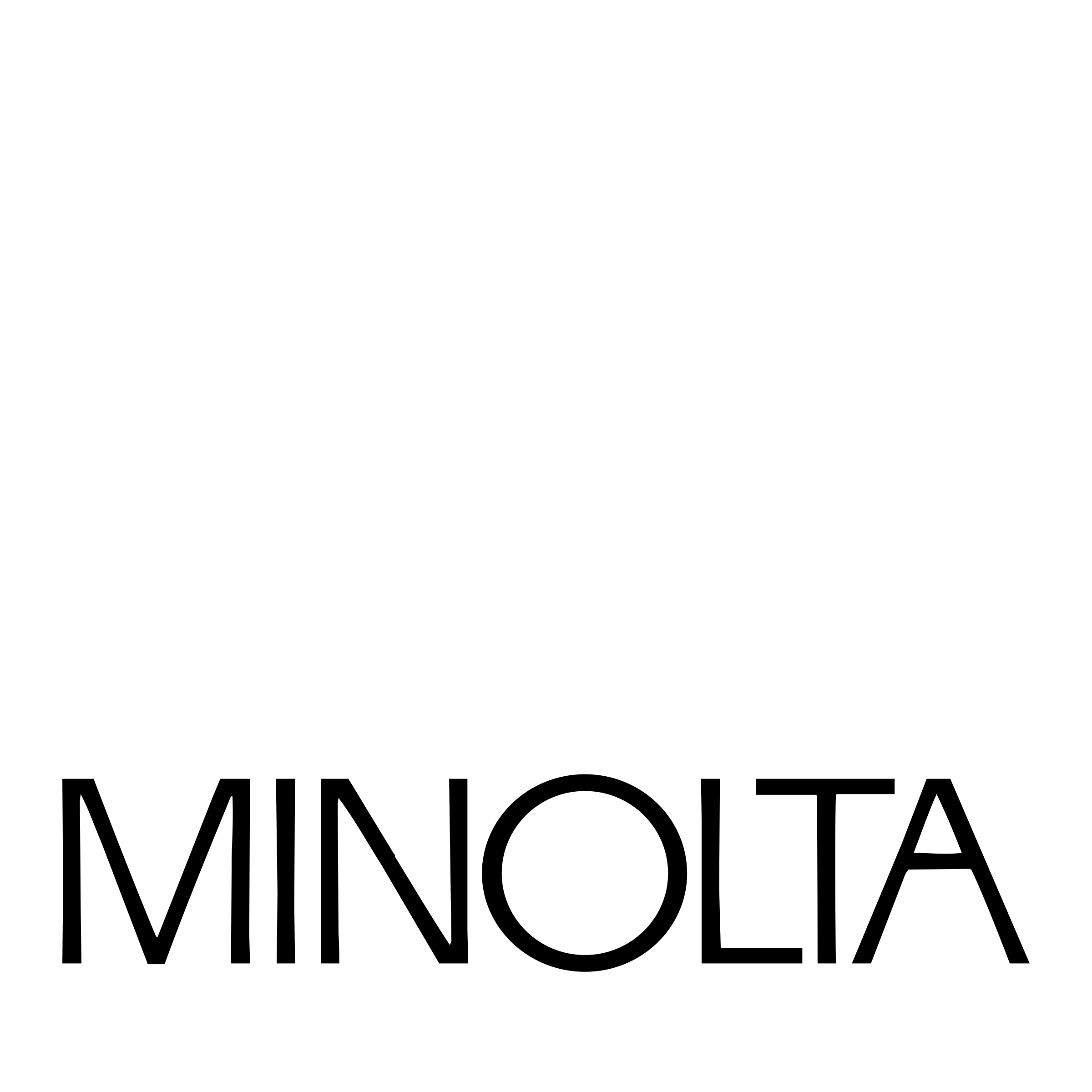 Minolta Logo black and white