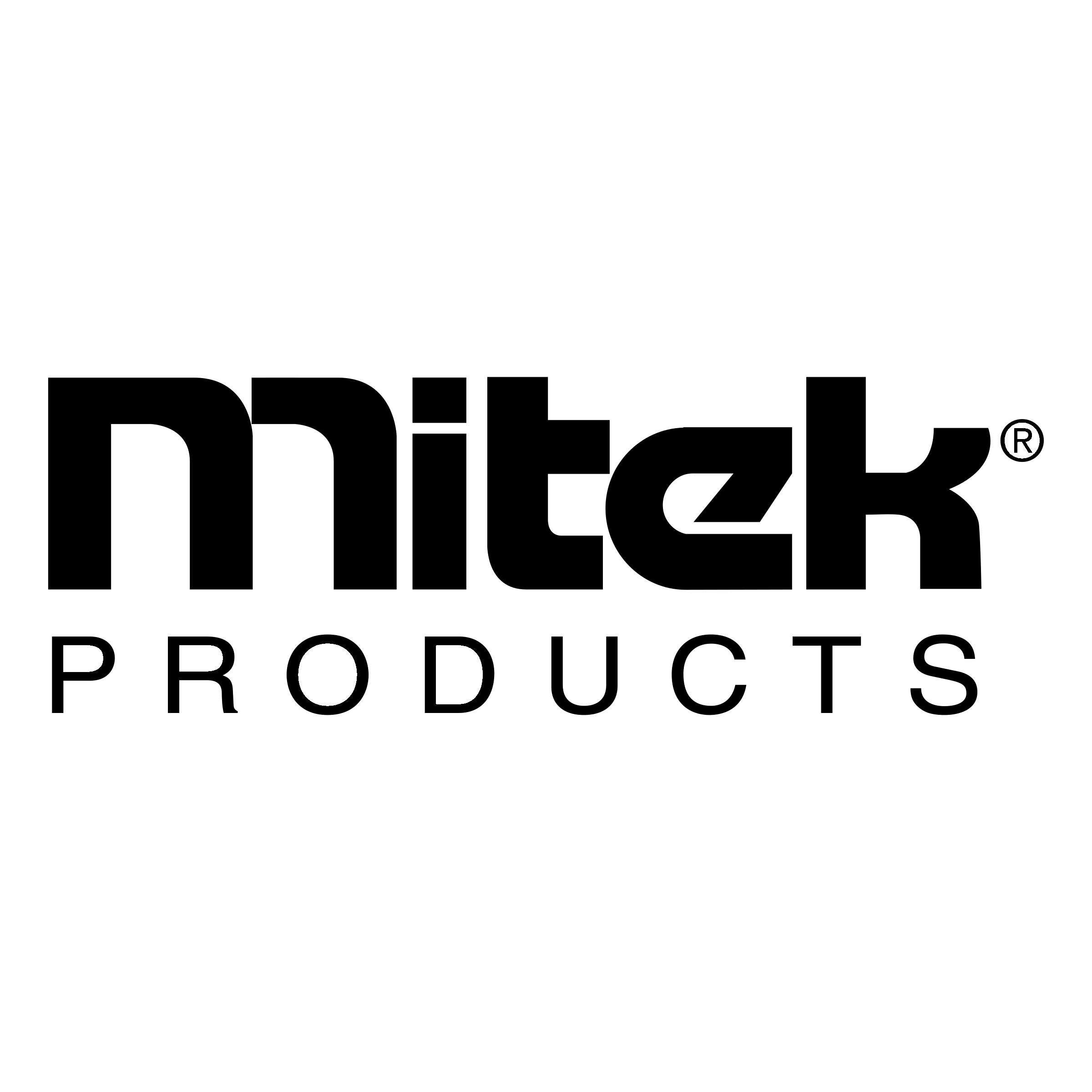 Mitek Products Logo black and white