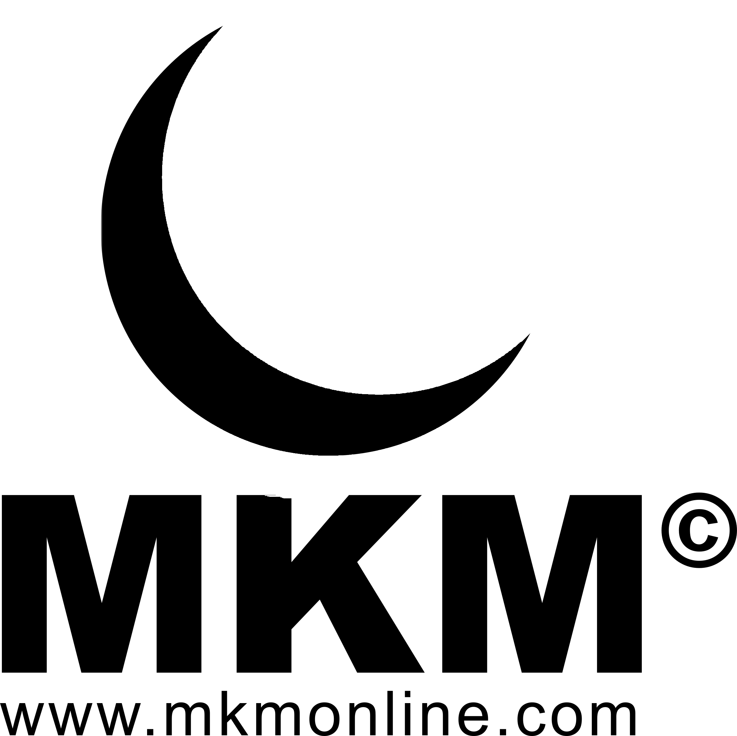 MKM Media Group, Inc Logo black and white