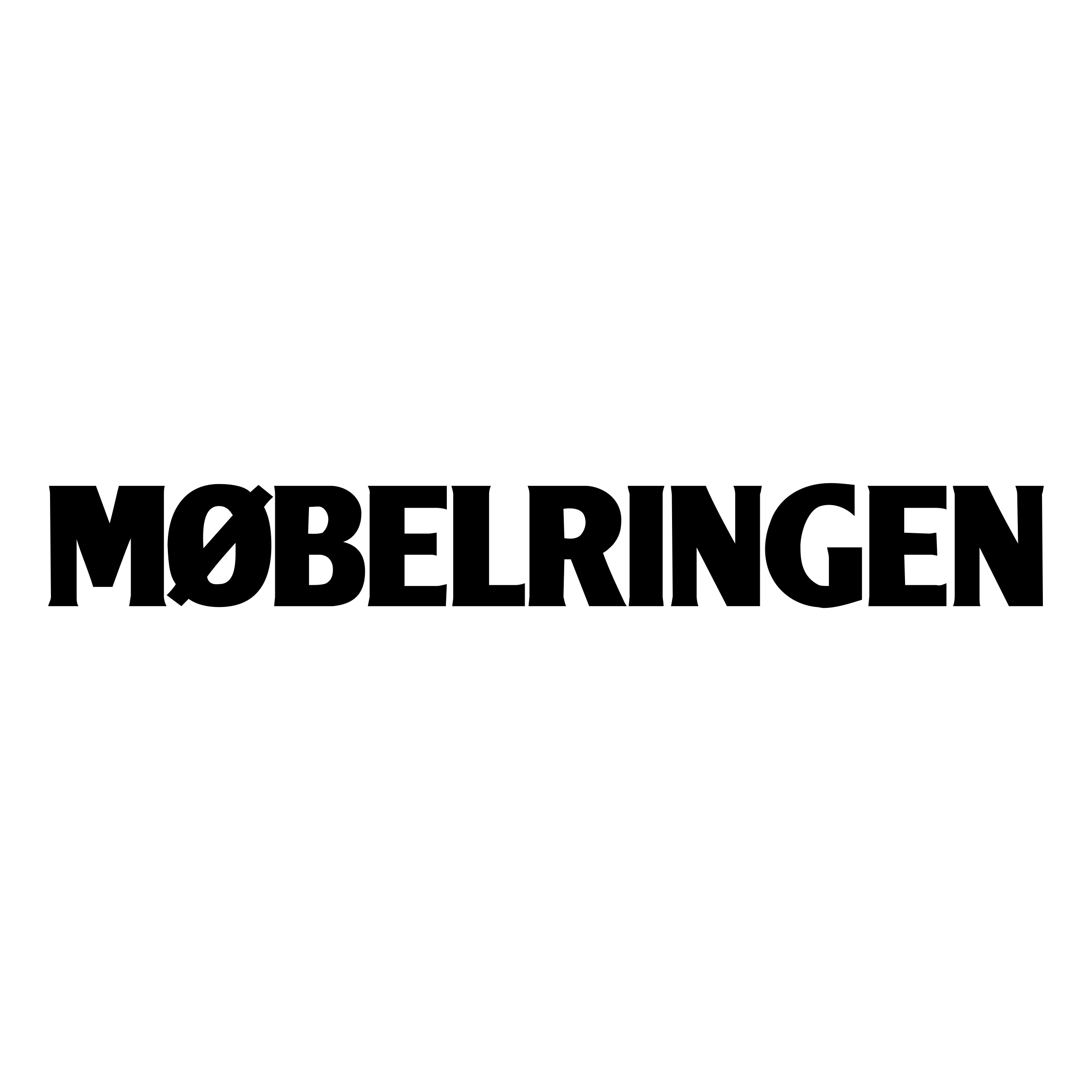 Mobelringen Logo black and white