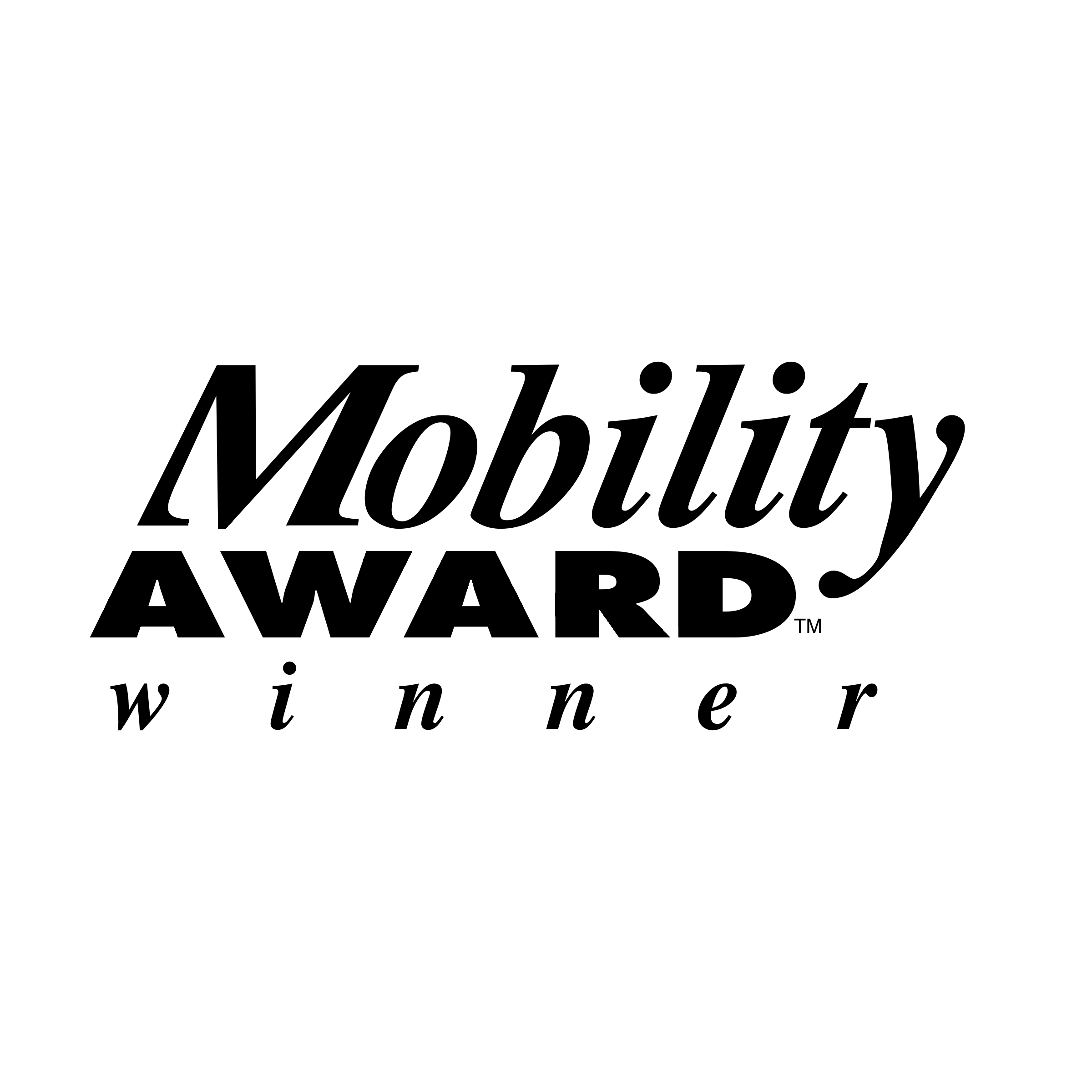 Mobility Award Logo black and white