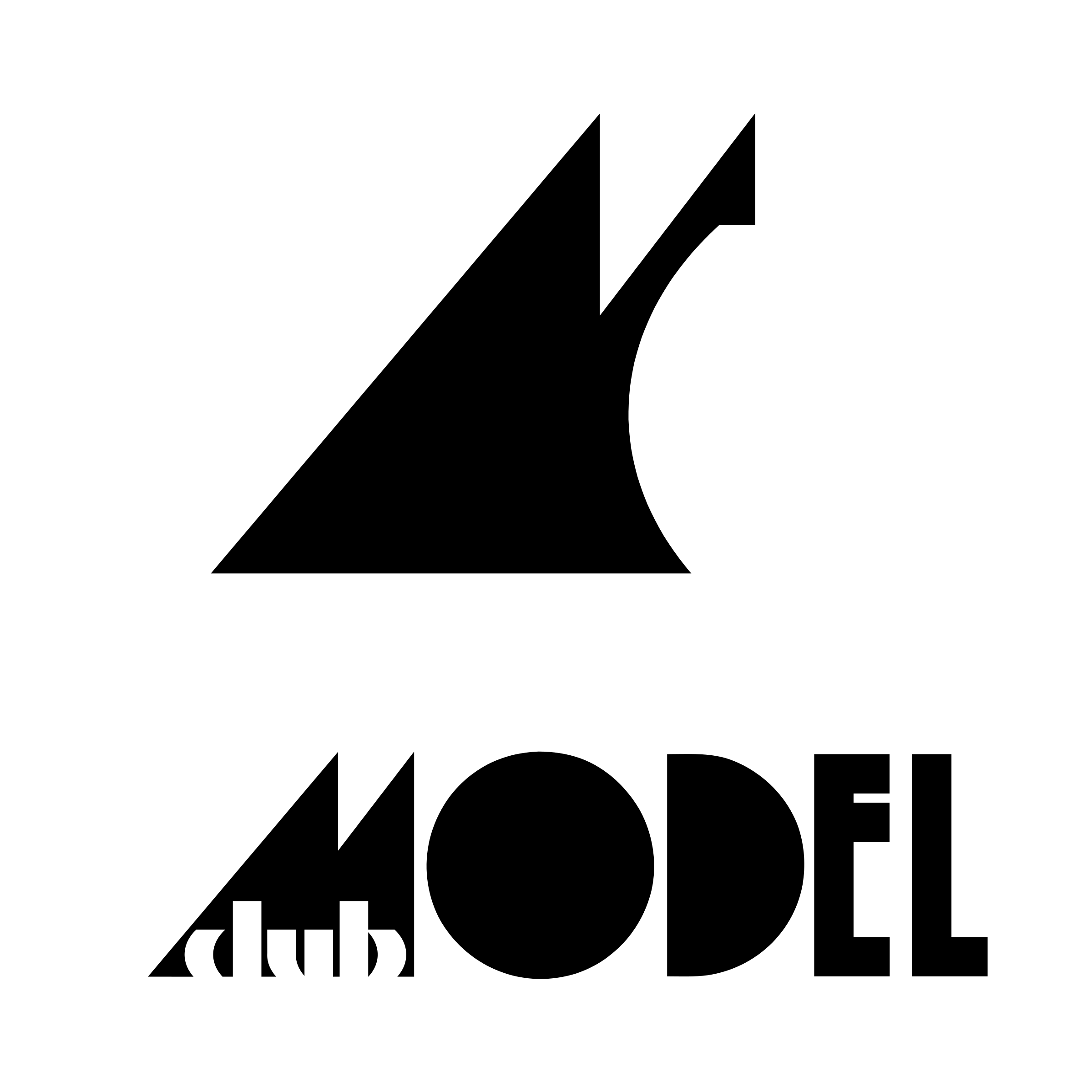 Model Club Logo black and white