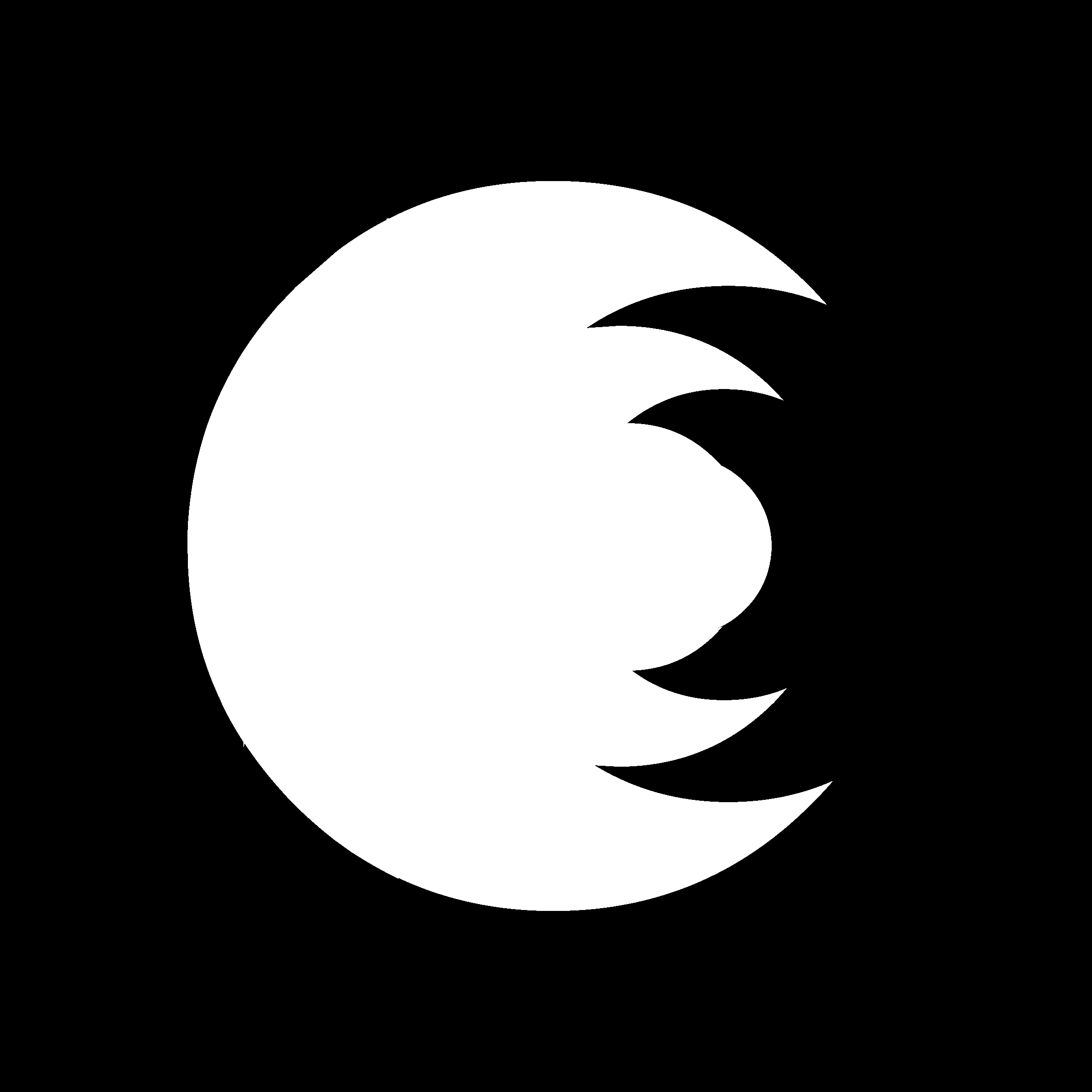 Moon TV Logo black and white