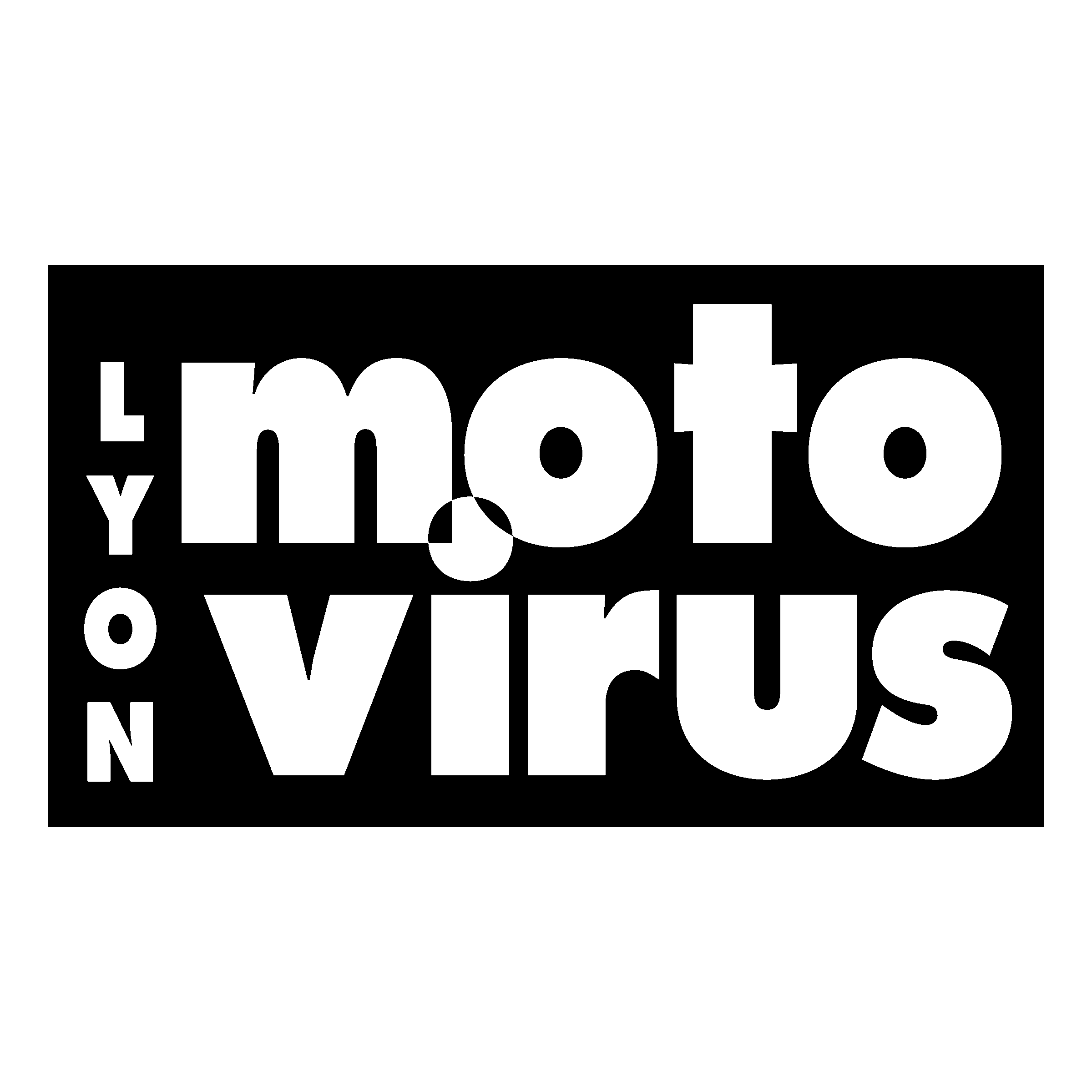 Moto Virus Logo black and white