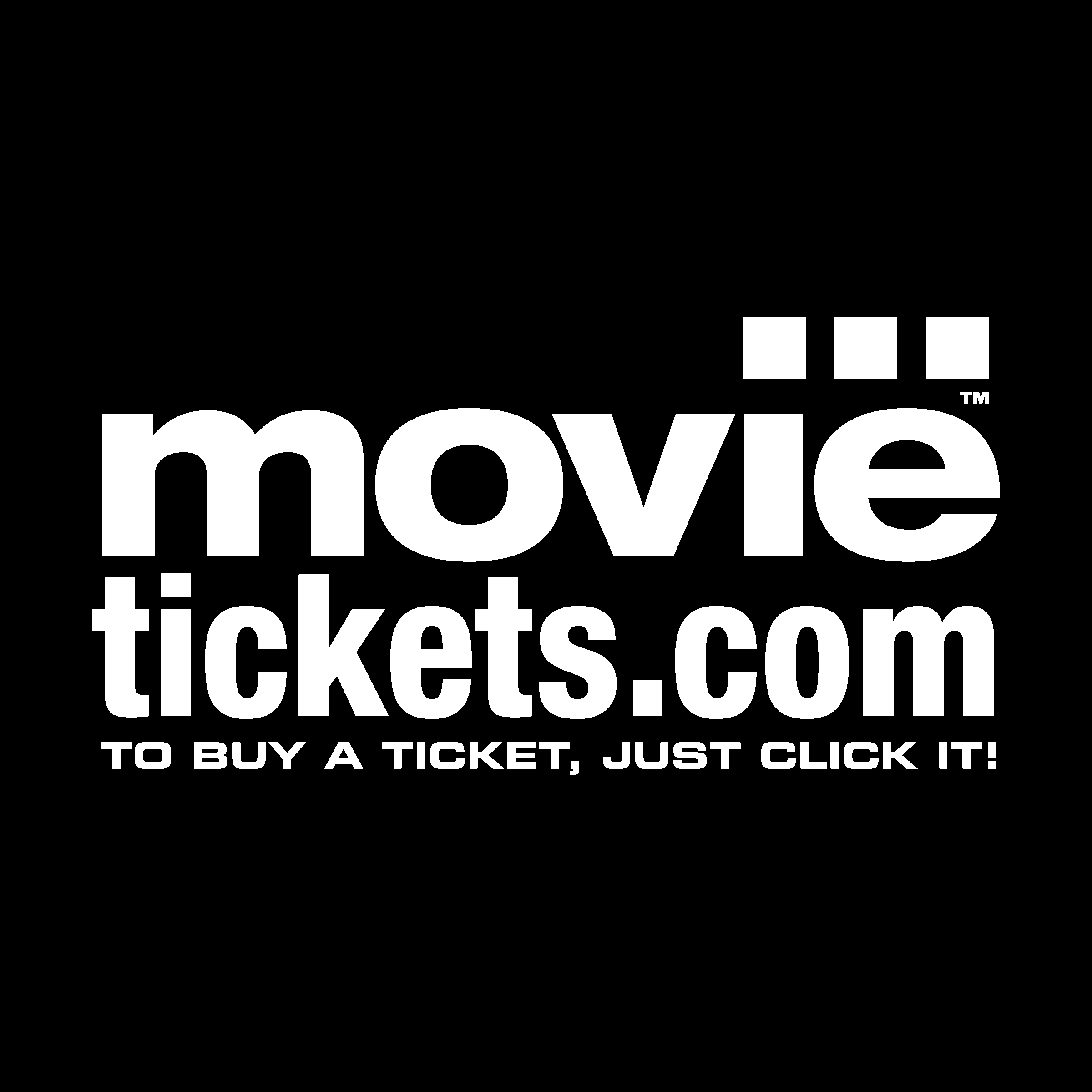 MovieTickets com Logo black and white