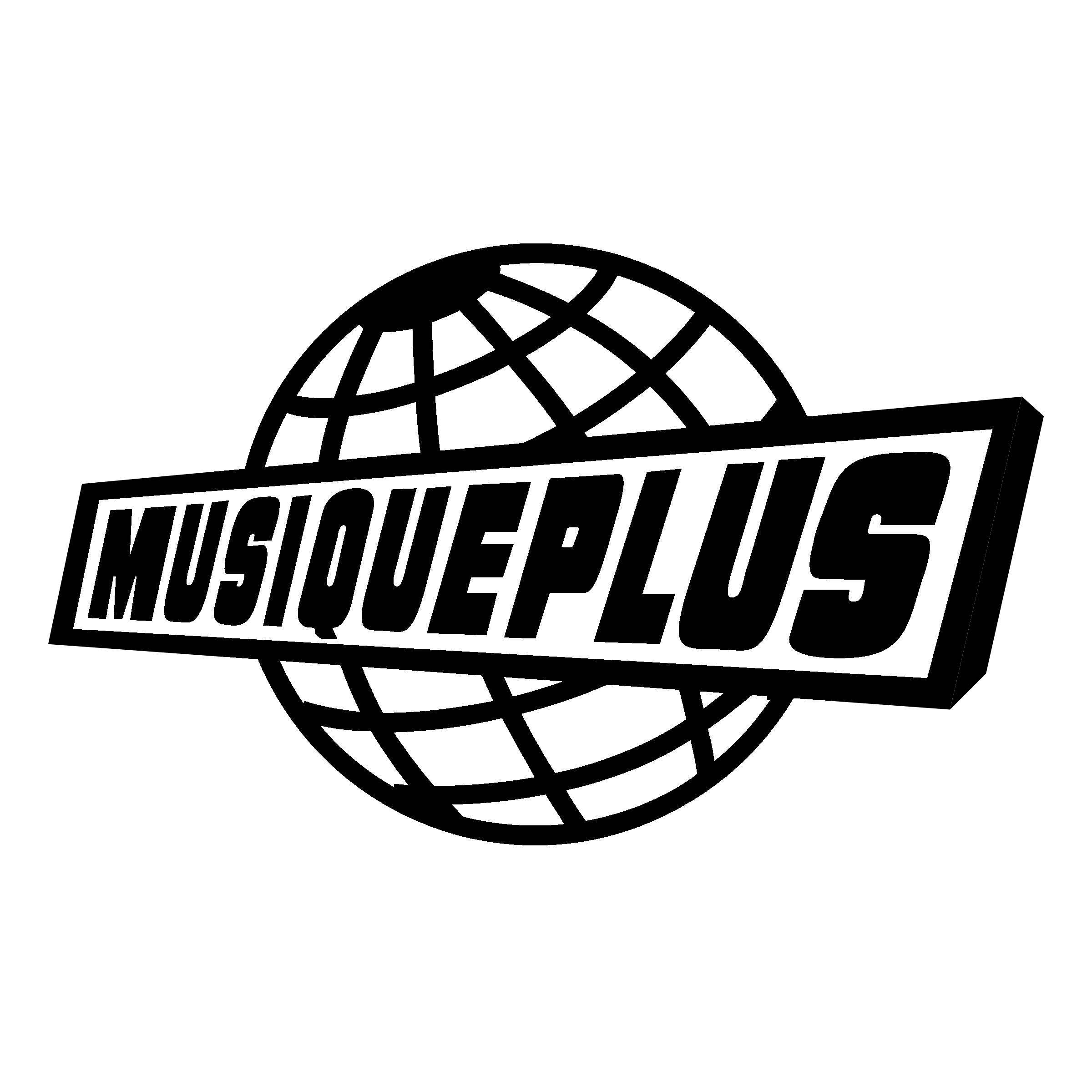 MusiquePlus Logo black and white