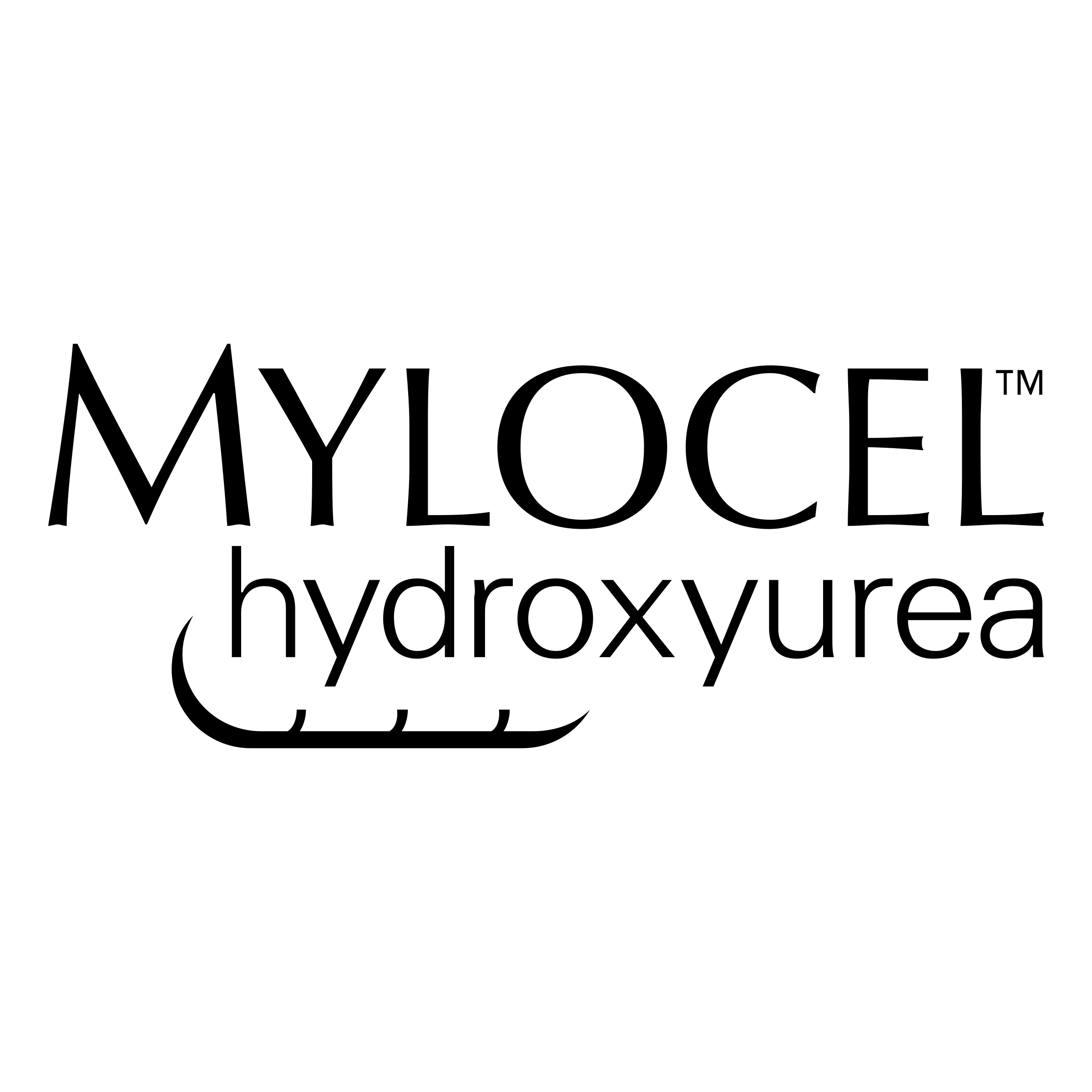Mylocel Logo black and white