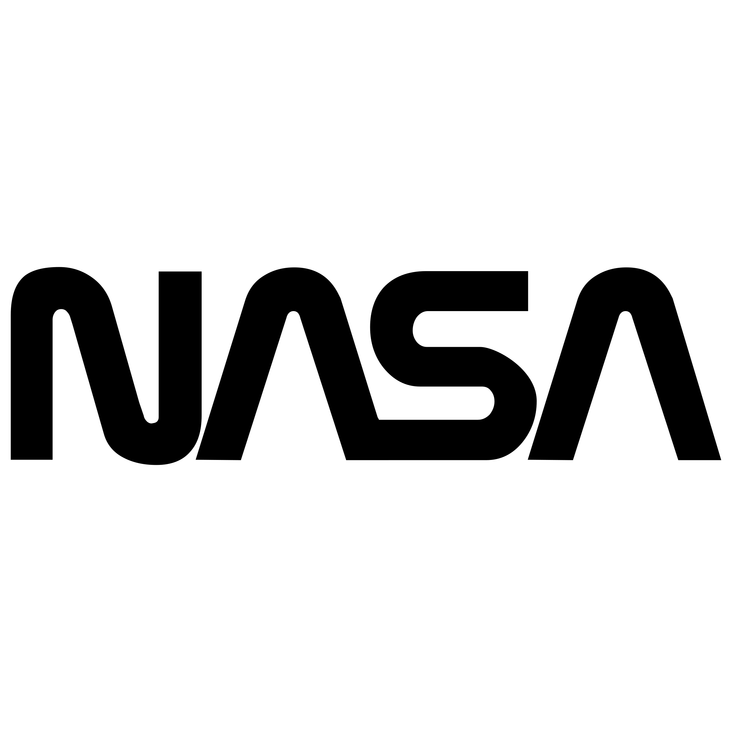 nasa logo black and white png