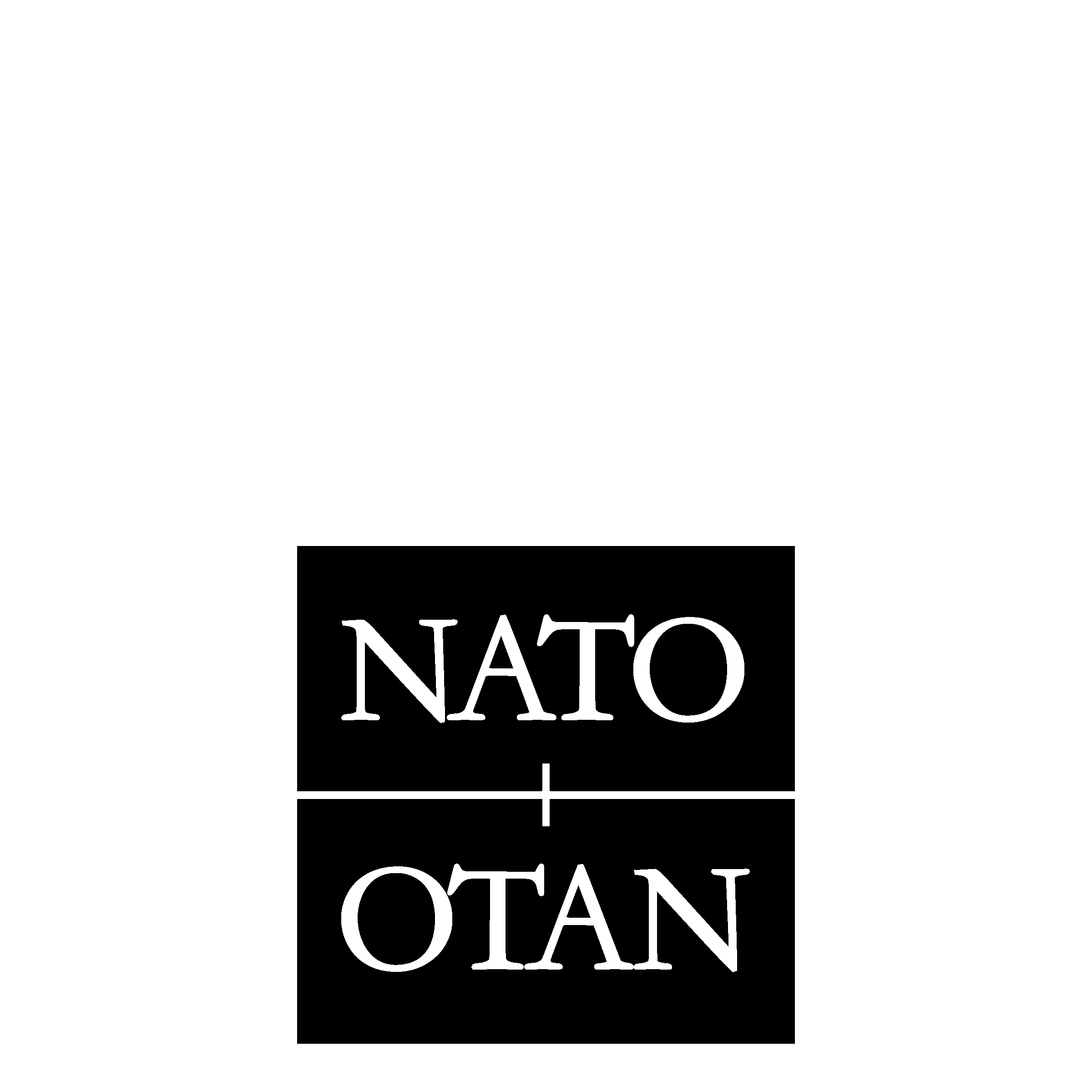 NATO Logo black and white