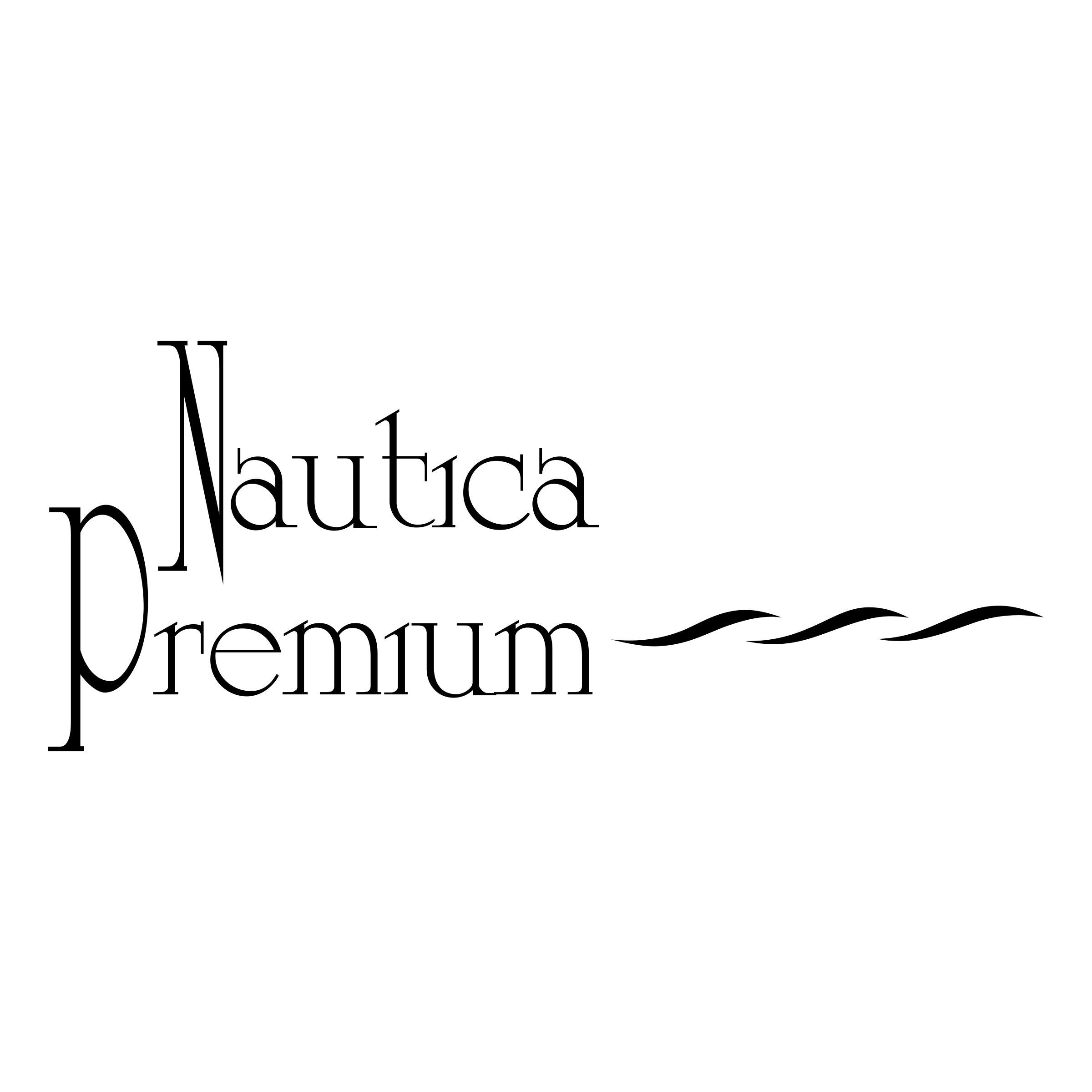 Nautica Maritime Premium Logo black and white