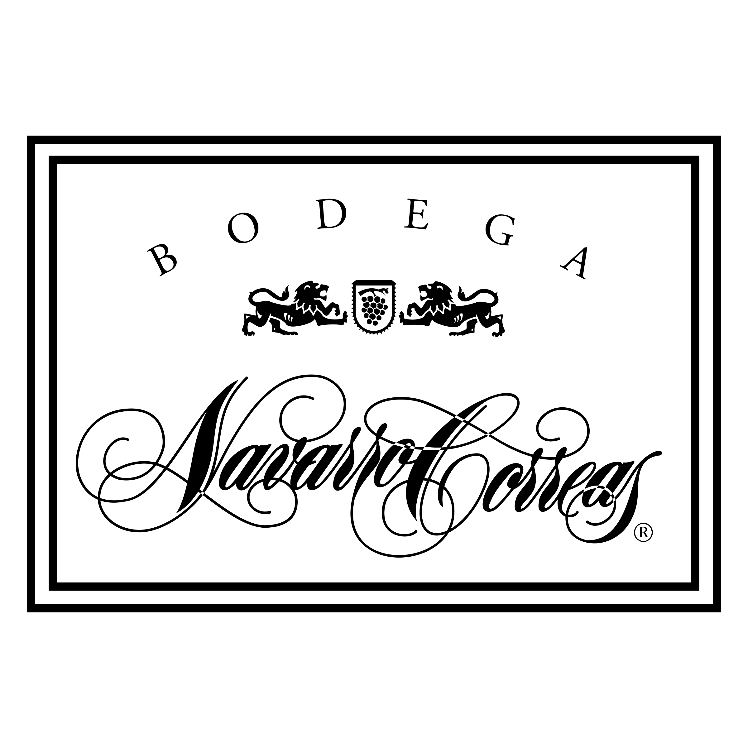 Navarro Correas Logo black and white