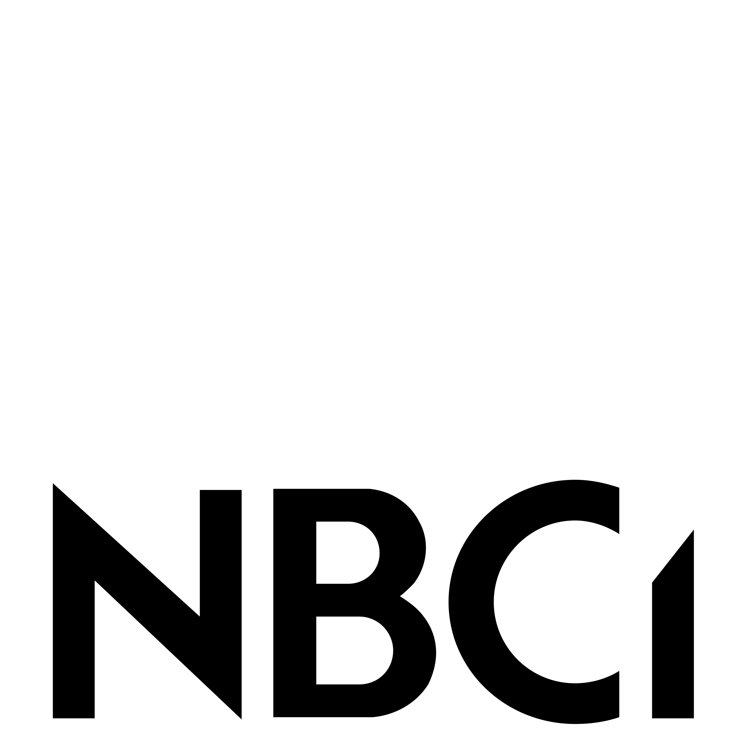 NBCi Logo black and white