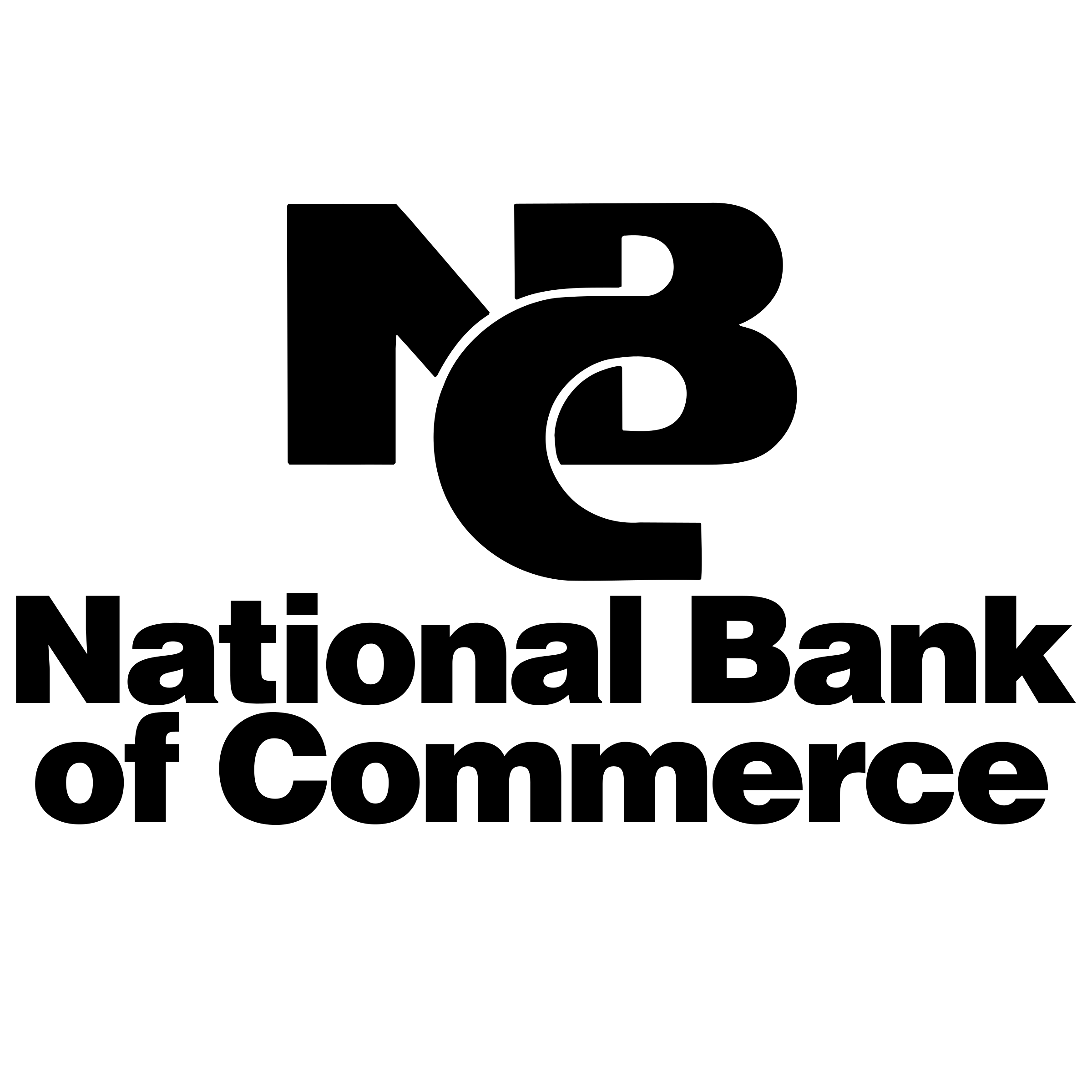 NCB Logo black and white