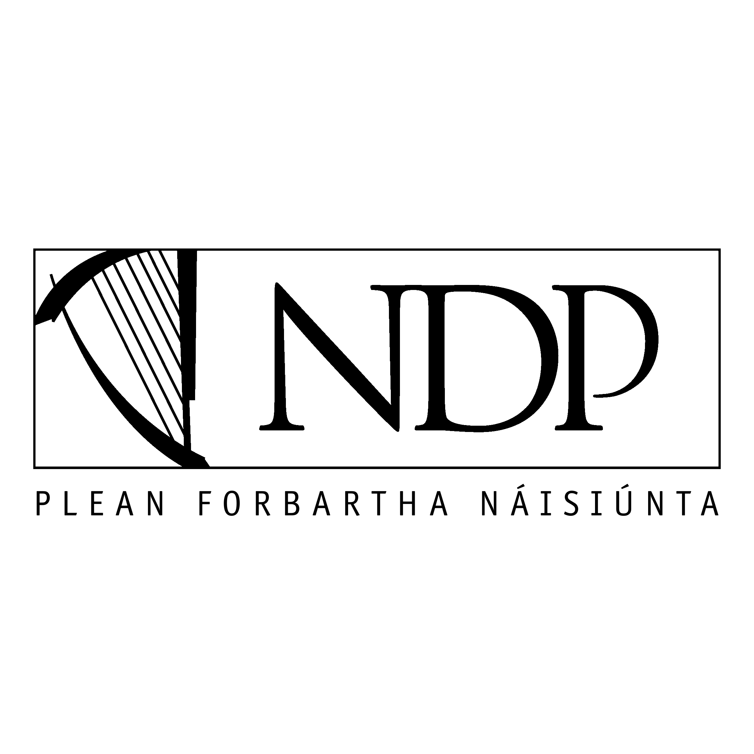 NDP Logo black and white