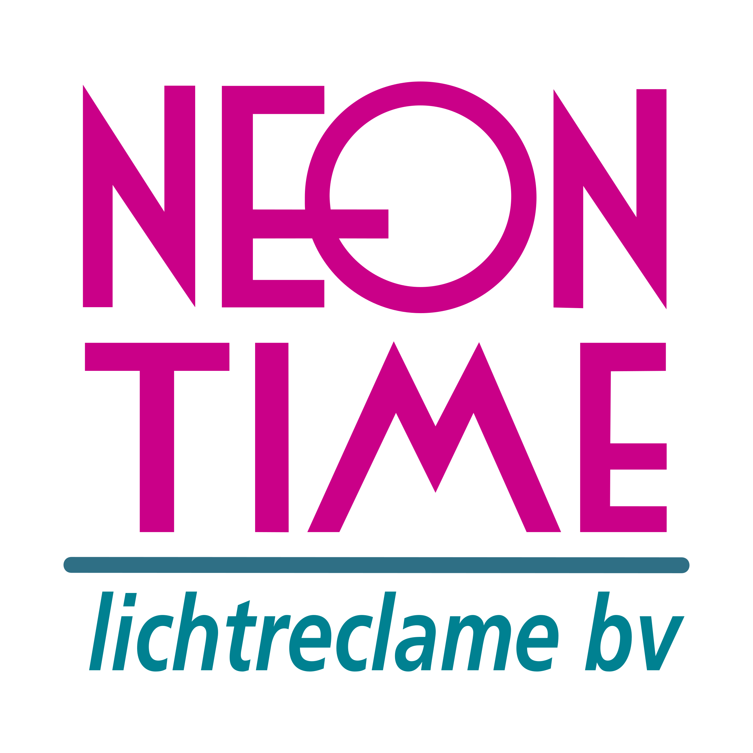 neon time Logo png transparent