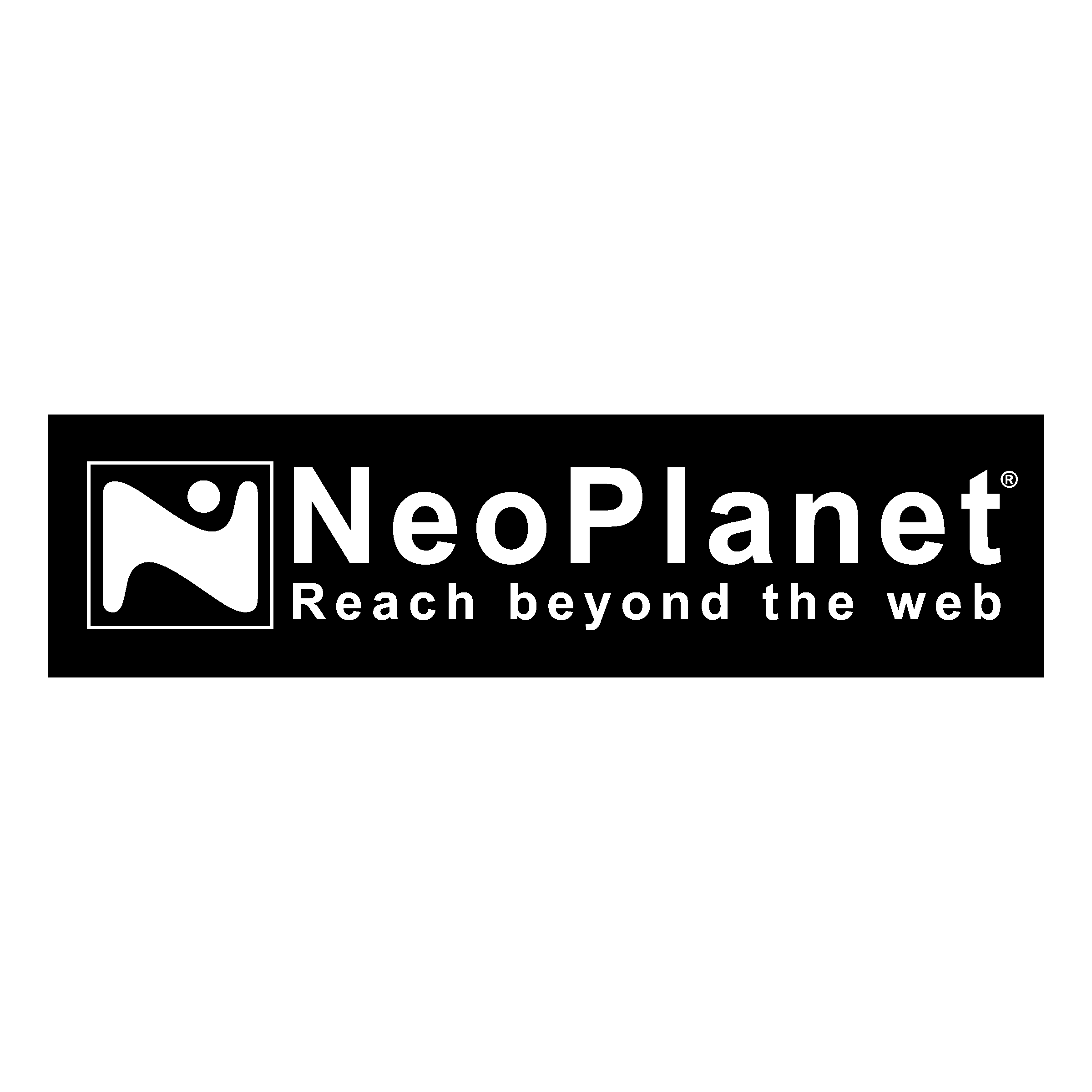 NeoPlanet Logo black and white